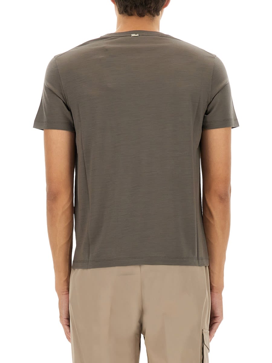 Herno Wool T-shirt In Gray