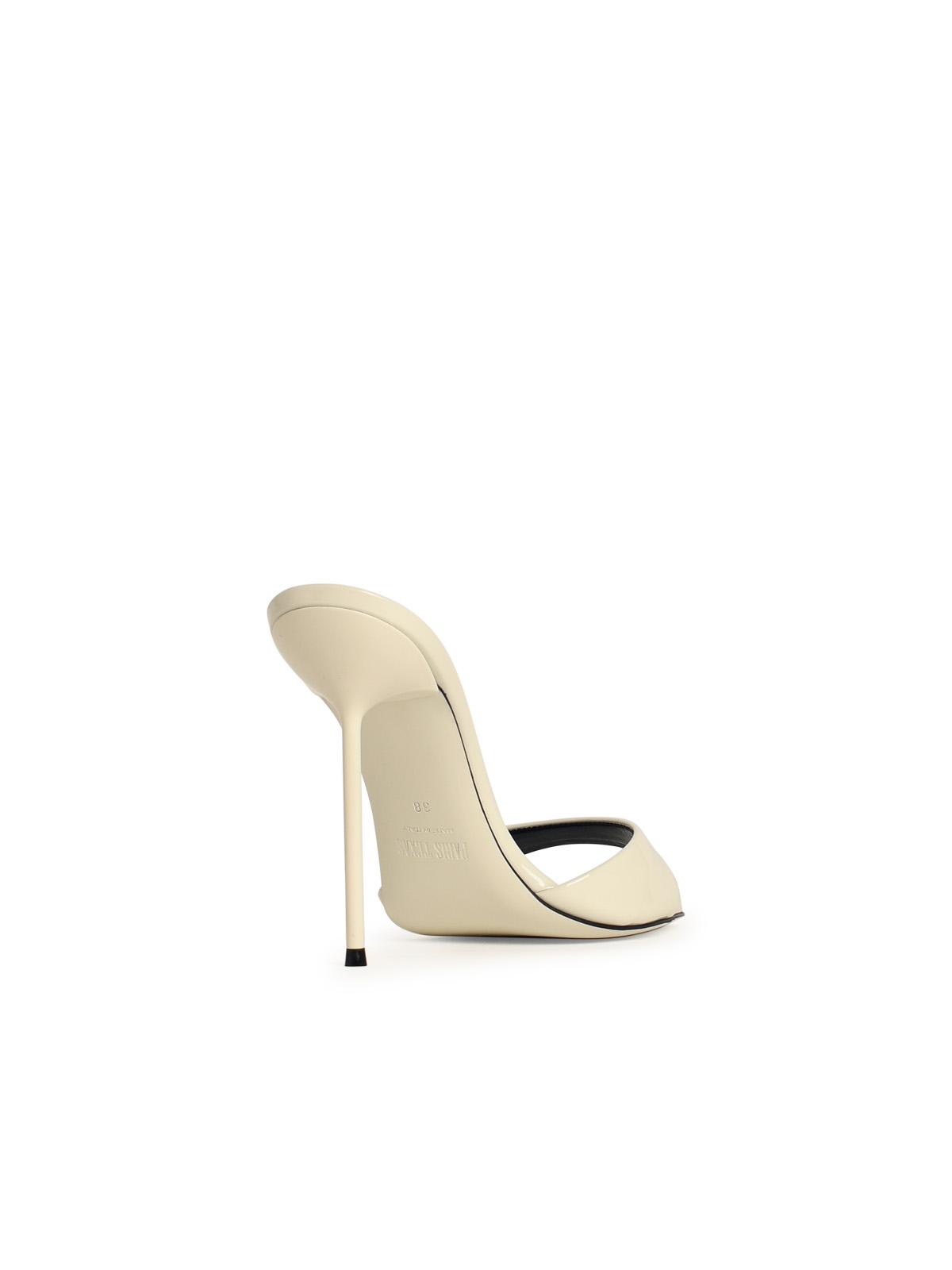 Shop Paris Texas Mule Lidia 70 White Leather Pumps