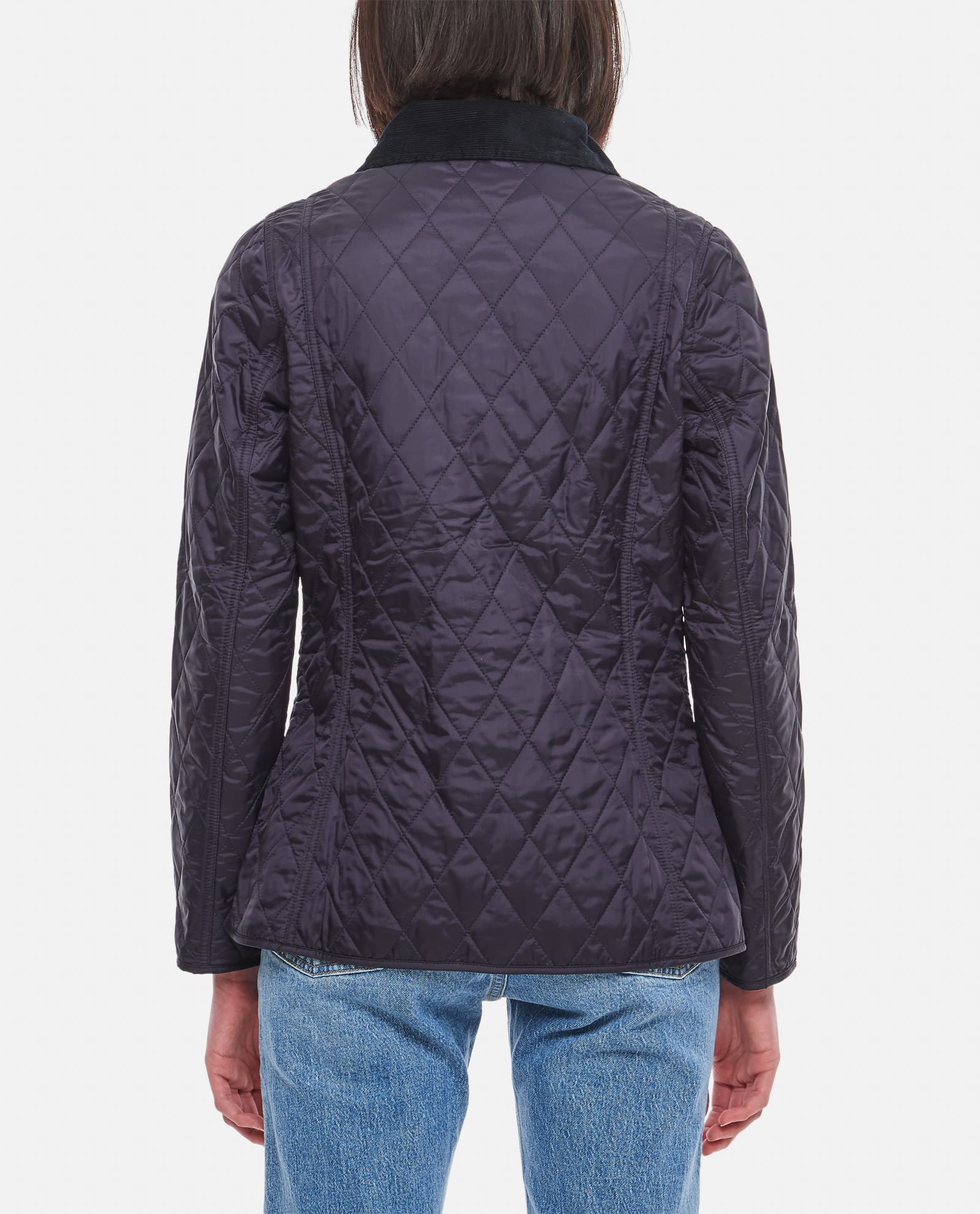 Shop Barbour Annandale Cotton Quilted Jacket In Blue