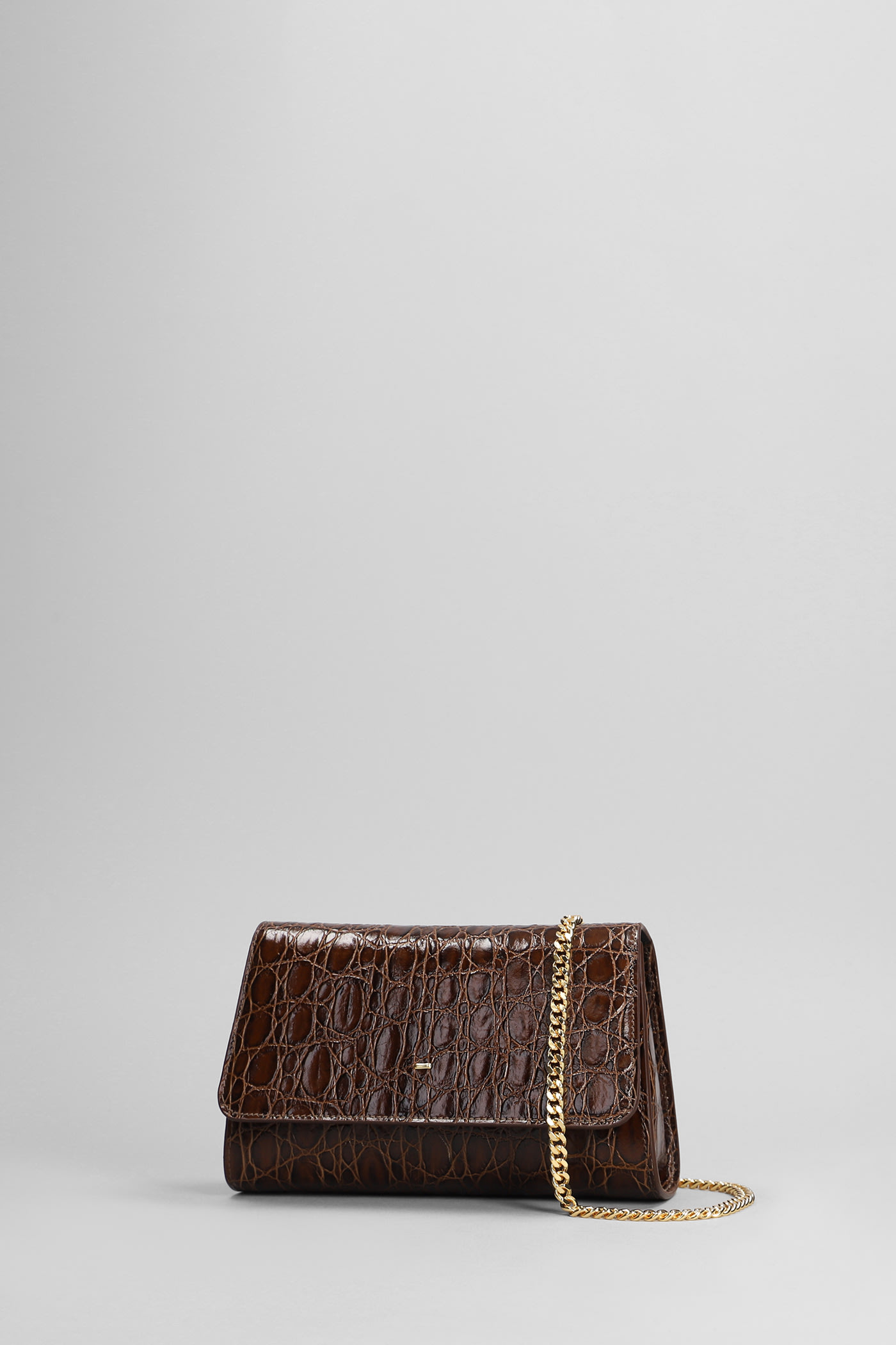 Shop Giuseppe Zanotti Cleopatra Shoulder Bag In Brown Leather