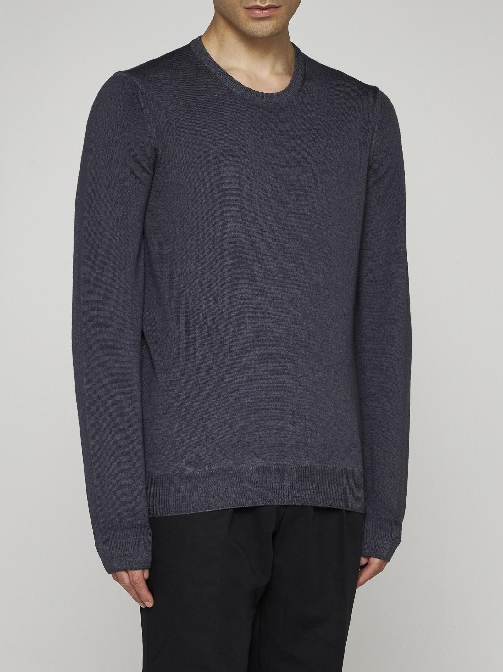Gran Sasso Man Sweater Navy Size 40 Virgin Wool In Blue