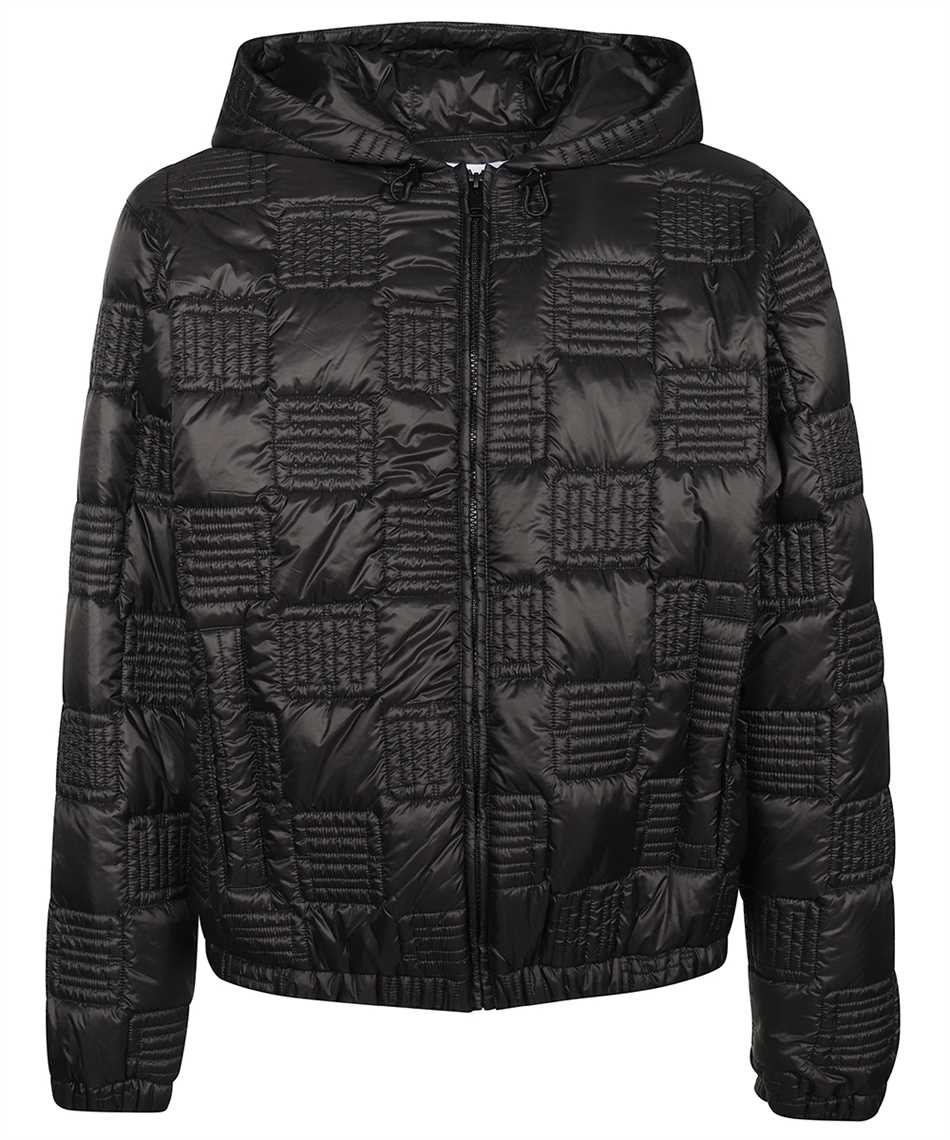 Shop Ambush Hooded Full-zip Down Jacket In Black