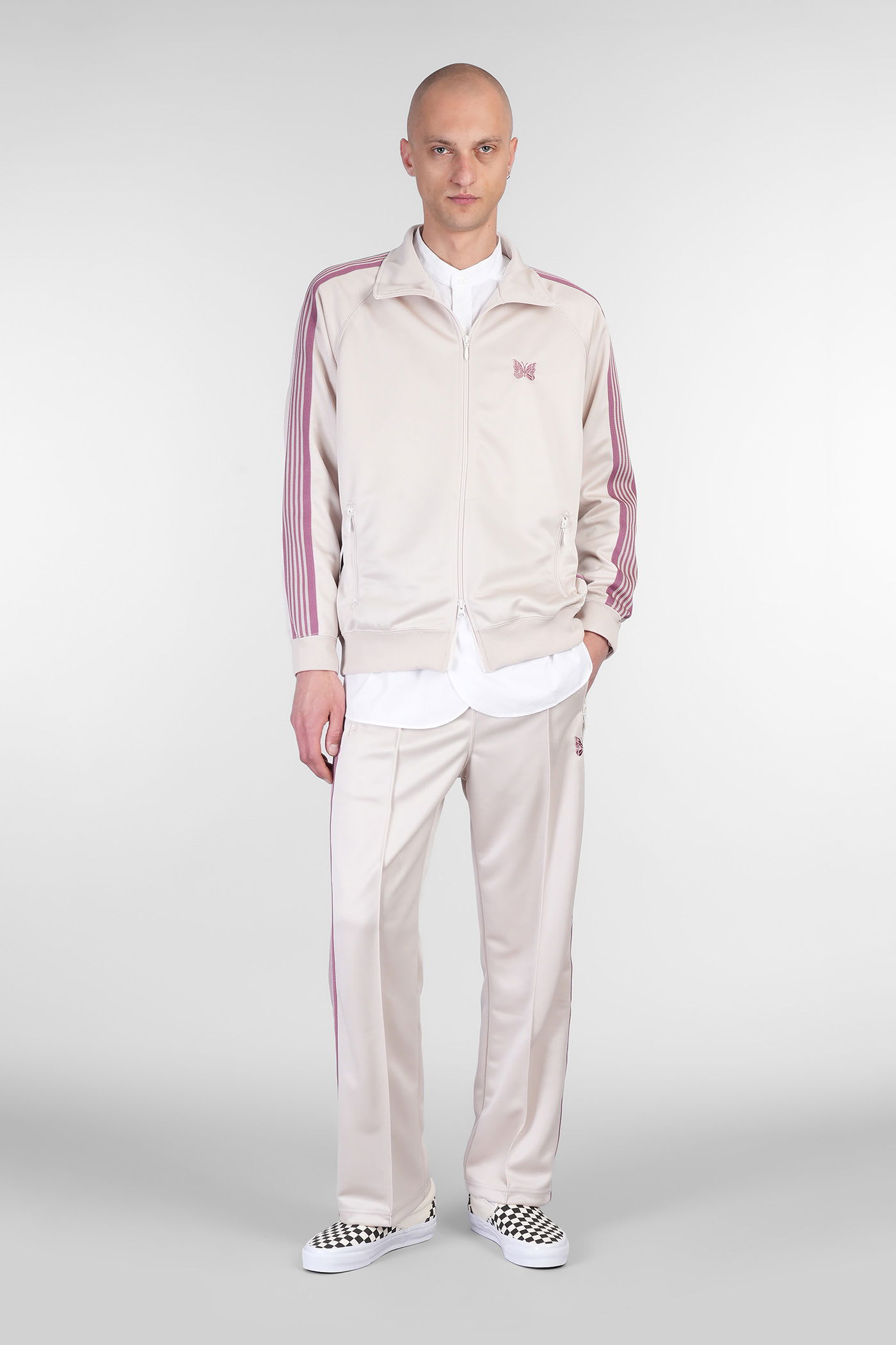 Needles Pants In Beige Polyester In Neutral