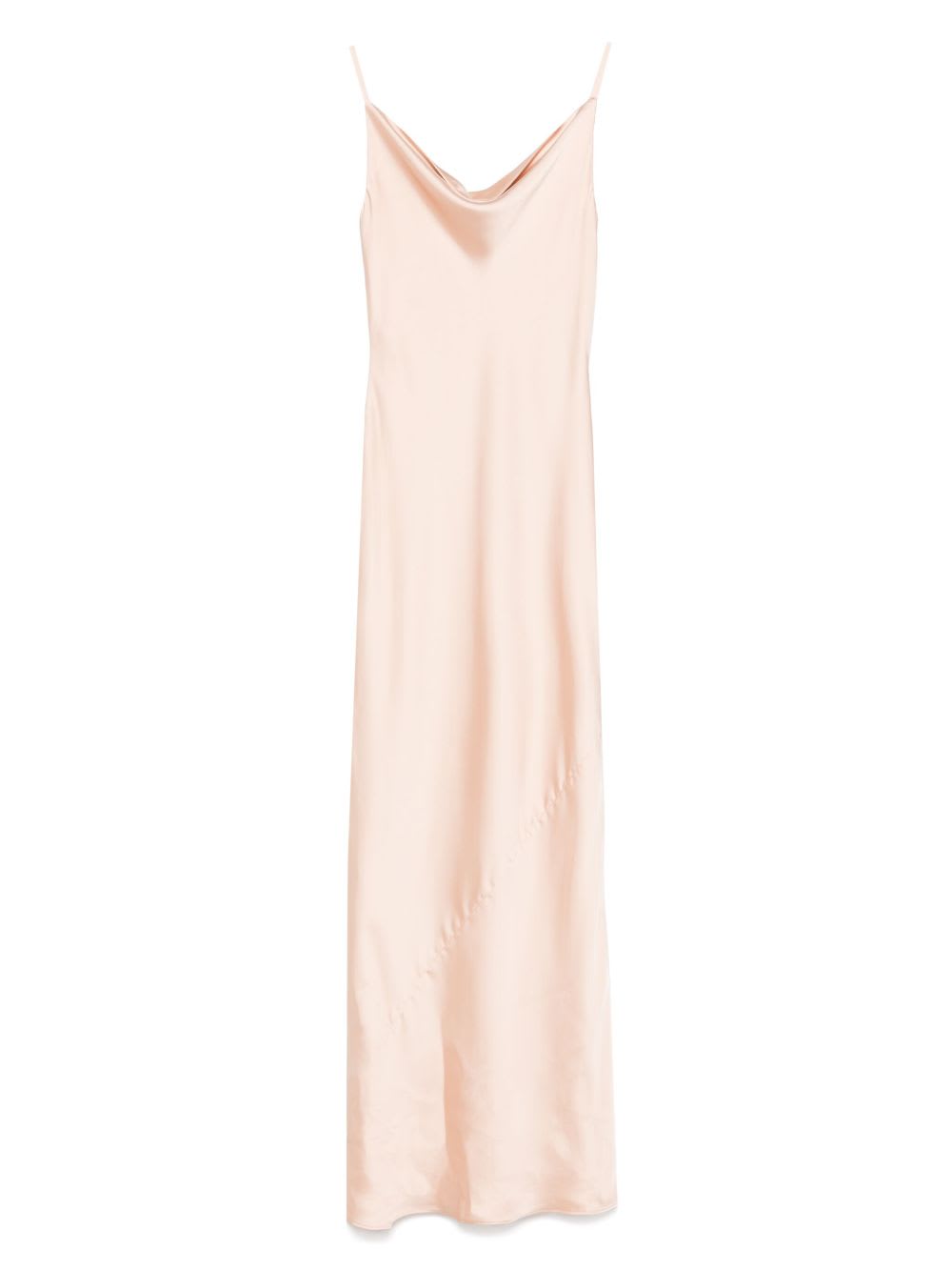Norma Kamali Beige Maria Slip Gown Dress In Neutral