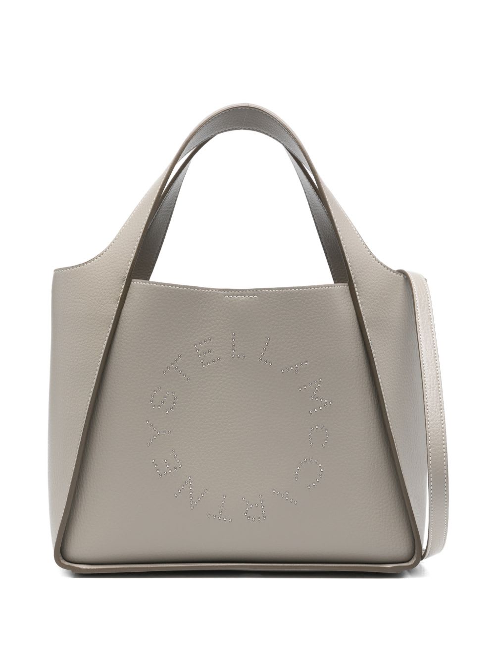 Stella Mccartney Green Polyurethane Polyamide Tote Bag In Neutral
