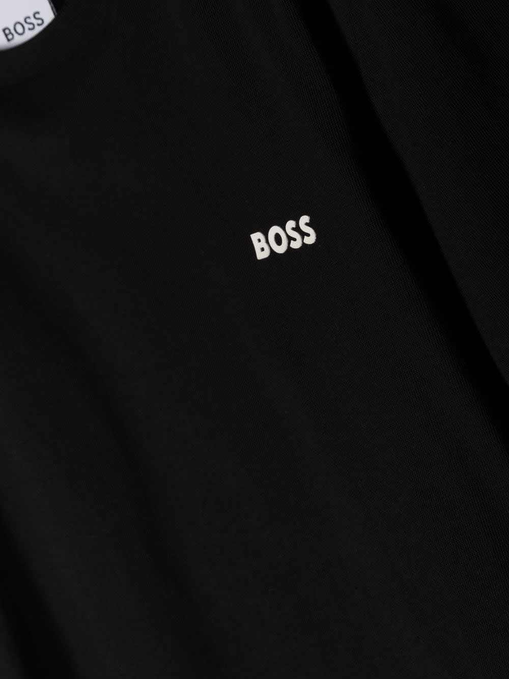 Shop Hugo Boss T-shirt Con Logo In Black