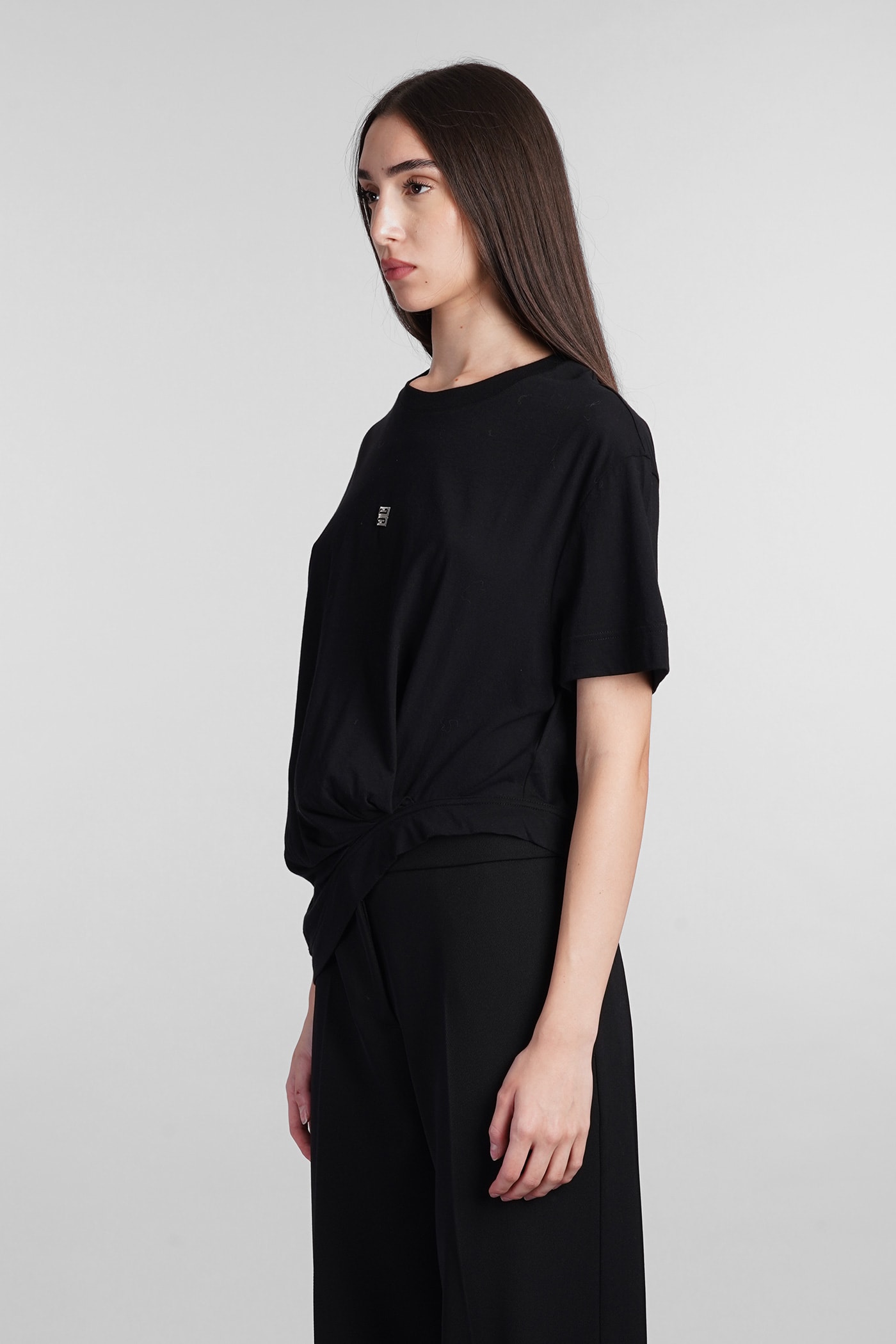 Shop Givenchy T-shirt In Black Cotton