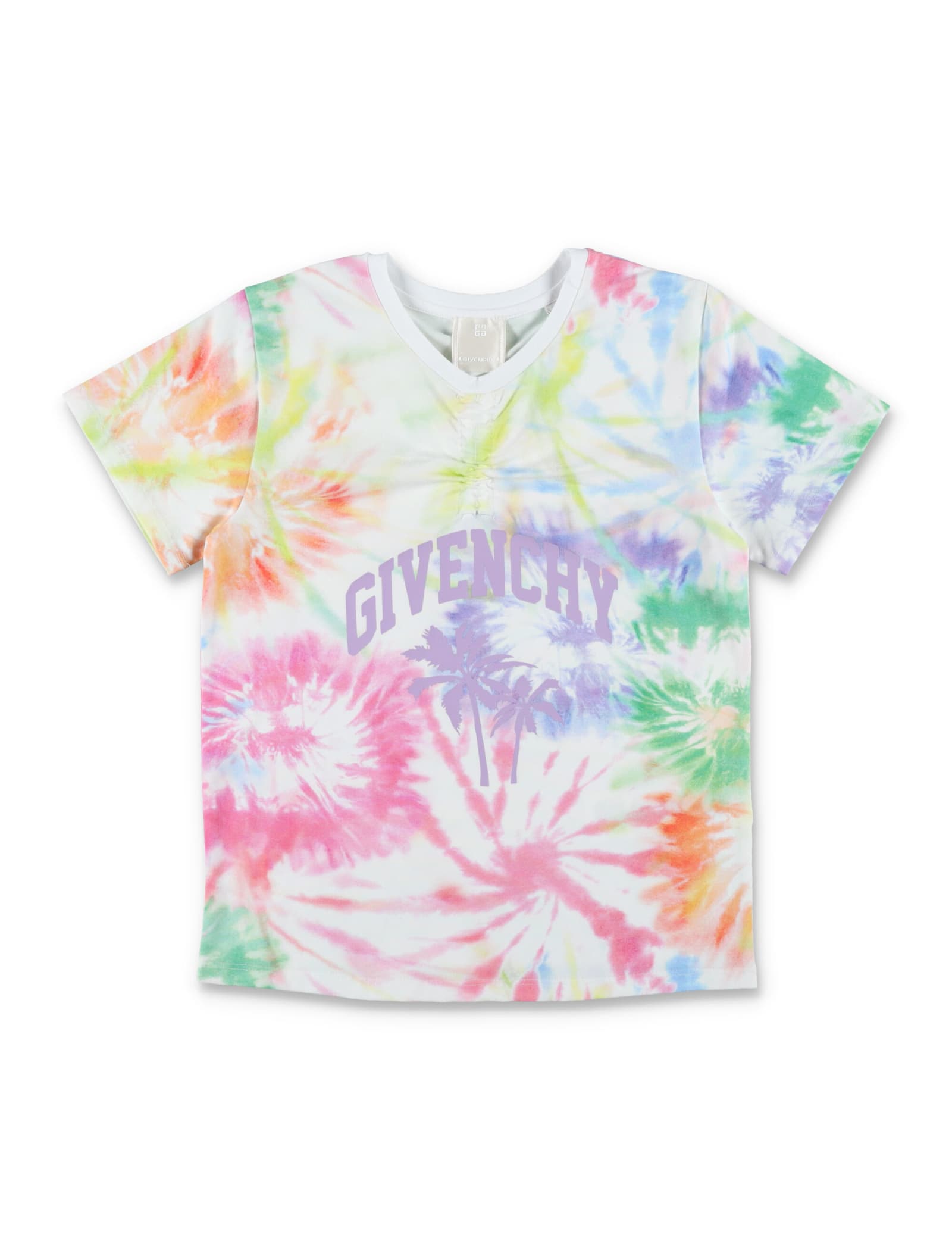 Shop Givenchy Multi Palm Logo T-shirt In White