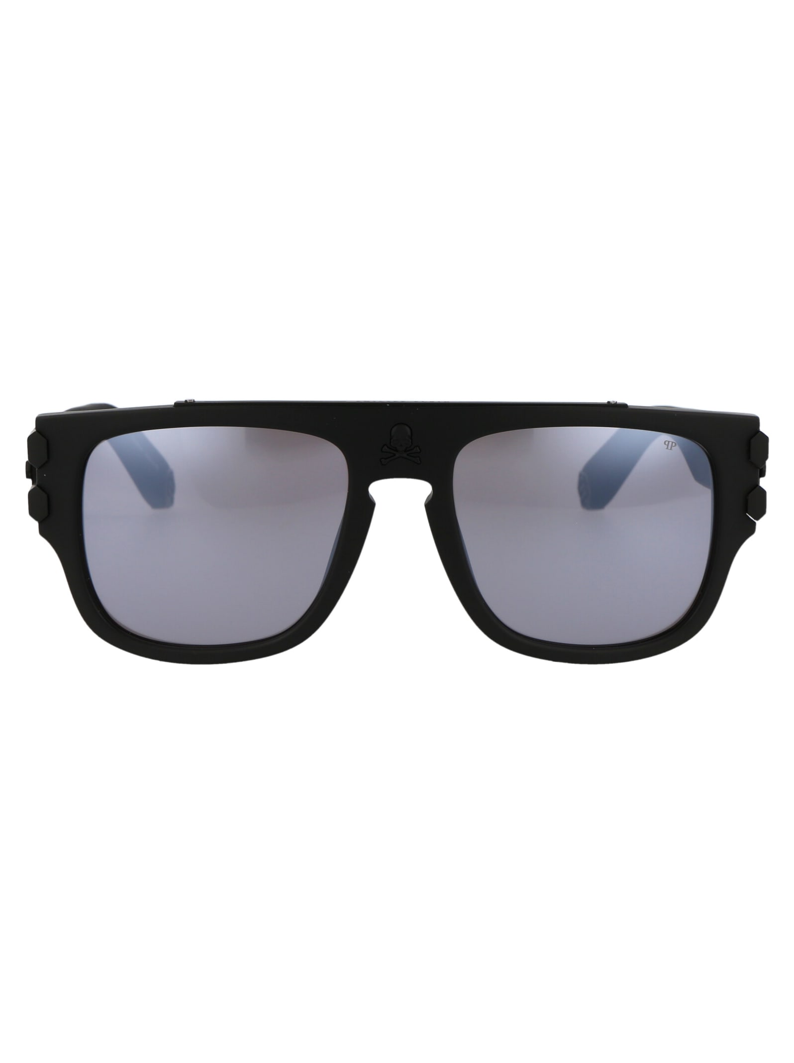 Shop Philipp Plein Spp011w Sunglasses In 703m Black