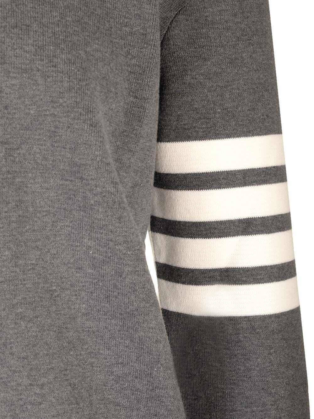 Shop Thom Browne 4-barcotton Sweatshirt In Grey