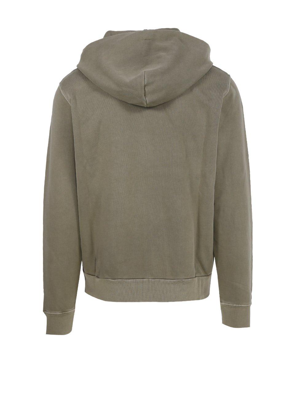 Shop Autry Zip-up Long-sleeved Hoodie In Grey