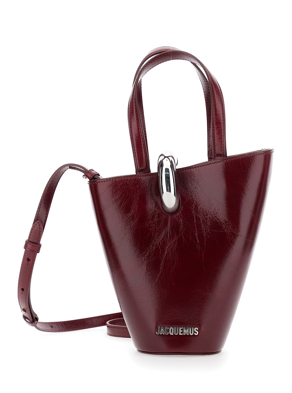 Jacquemus Le Petit Bambola Bag Handbags Bordeaux In Burgundy