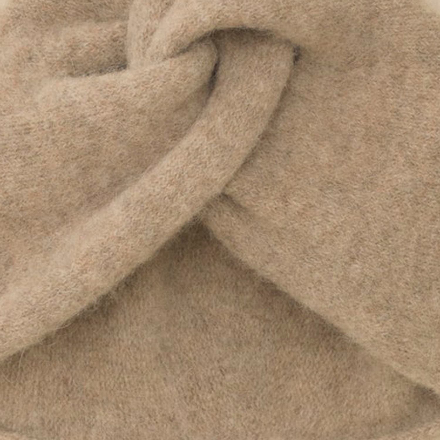 Lauren Manoogian Alpaca Blend Hat With Twisted Front In Brown