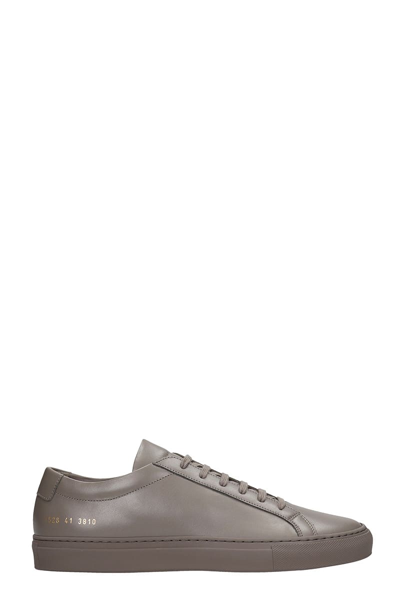 Common Projects Original Achill Sneakers In Grey Leather