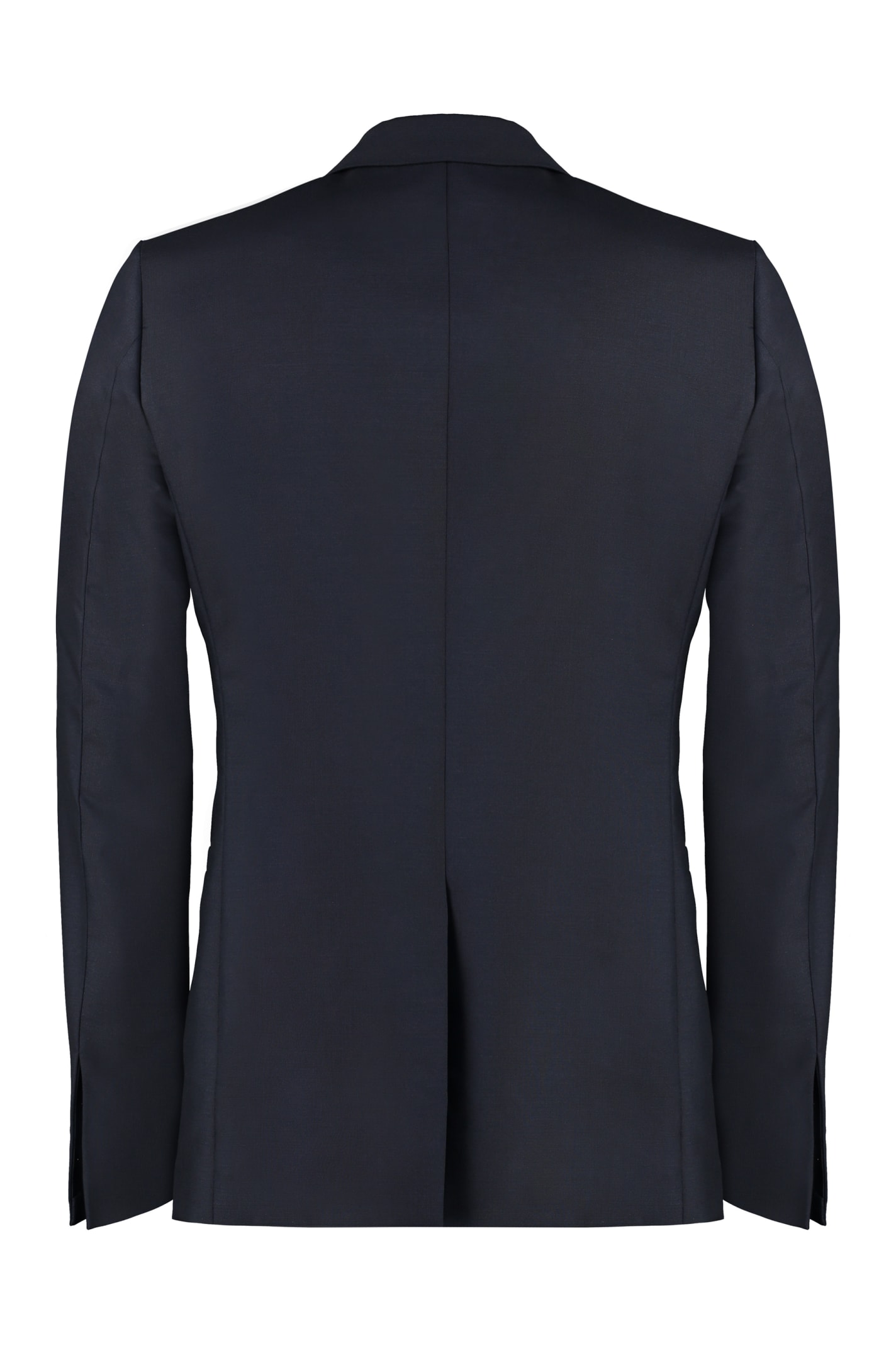 Shop Givenchy Wool Blend Single-breast Jacket In Navy