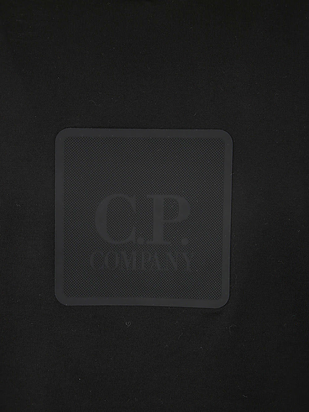 Shop C.p. Company Metropolis Series Mercerized Jersey Logo Badge T-shirt In Black