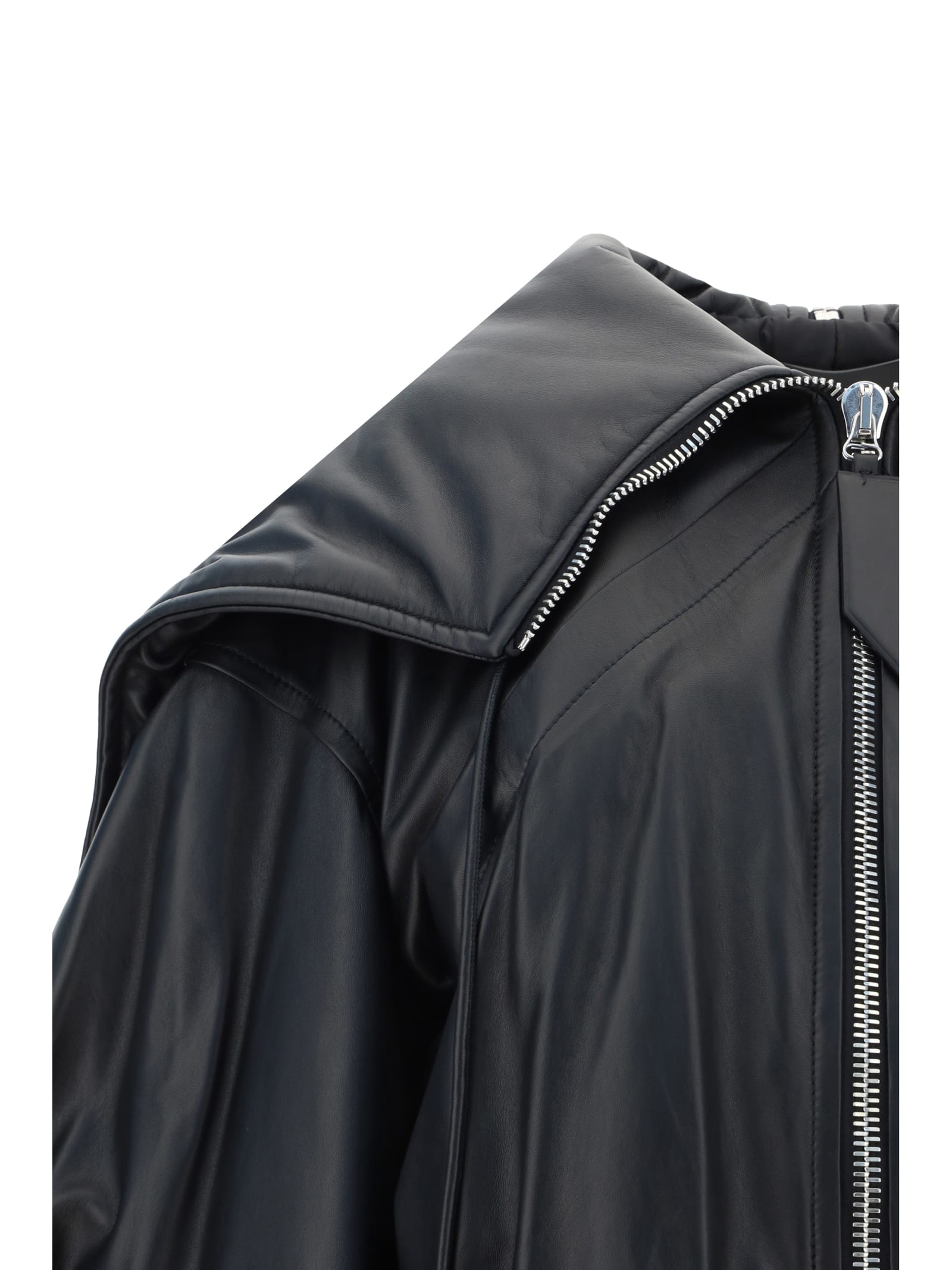 Shop Attico Bomber Jacket In Black
