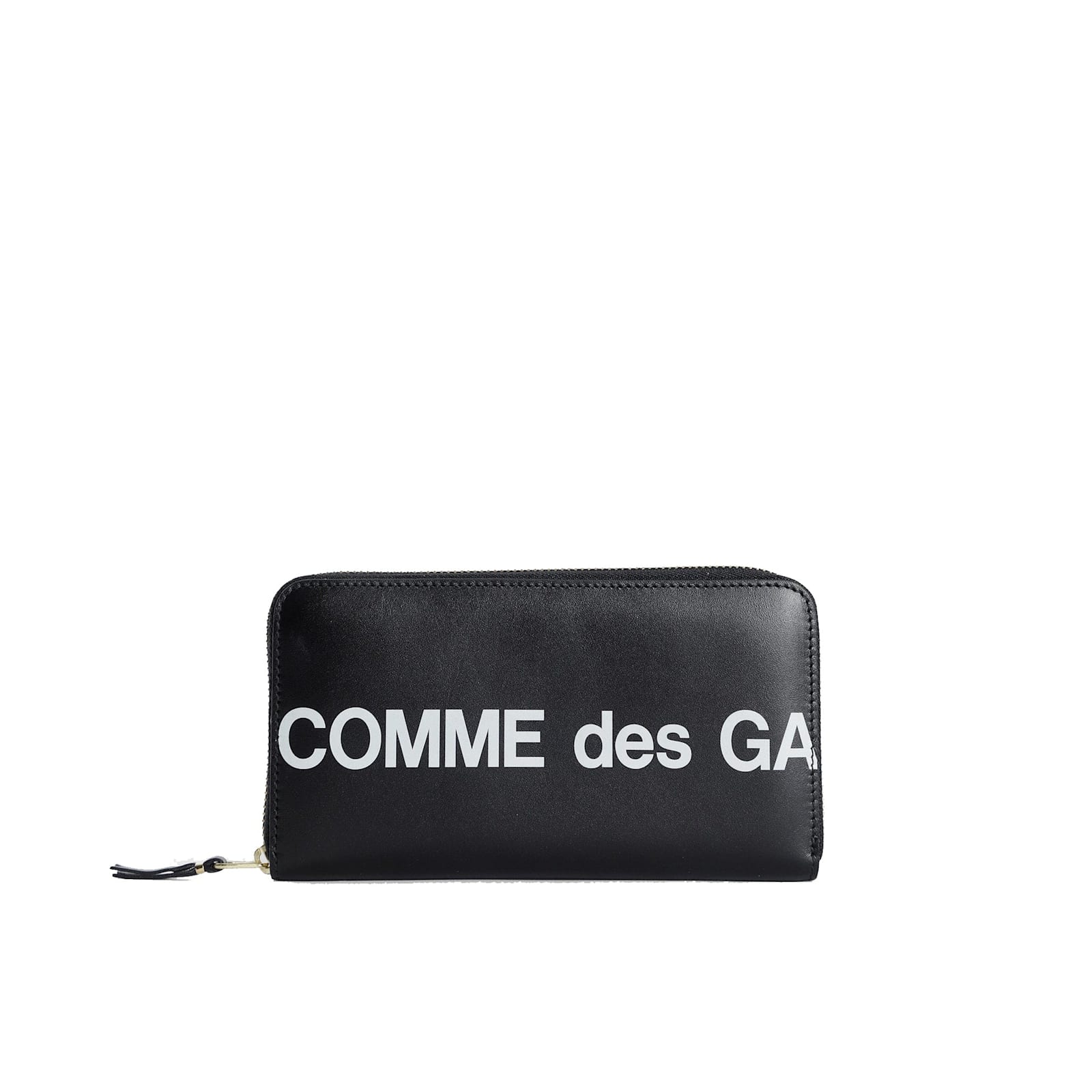 Comme Des Garçons Signature Logo Wallet In Black