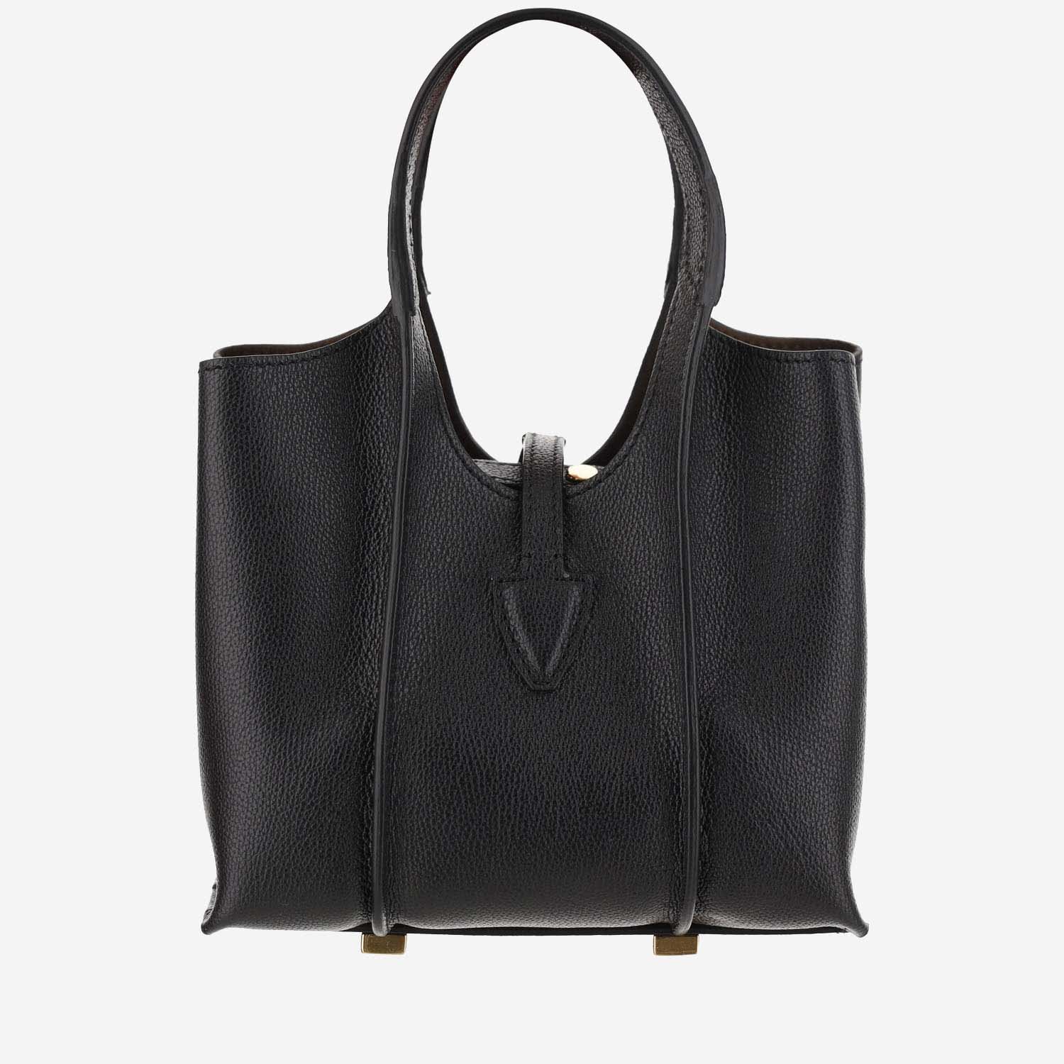 Shop Tod's Timeless Leather Mini T Bag In Black