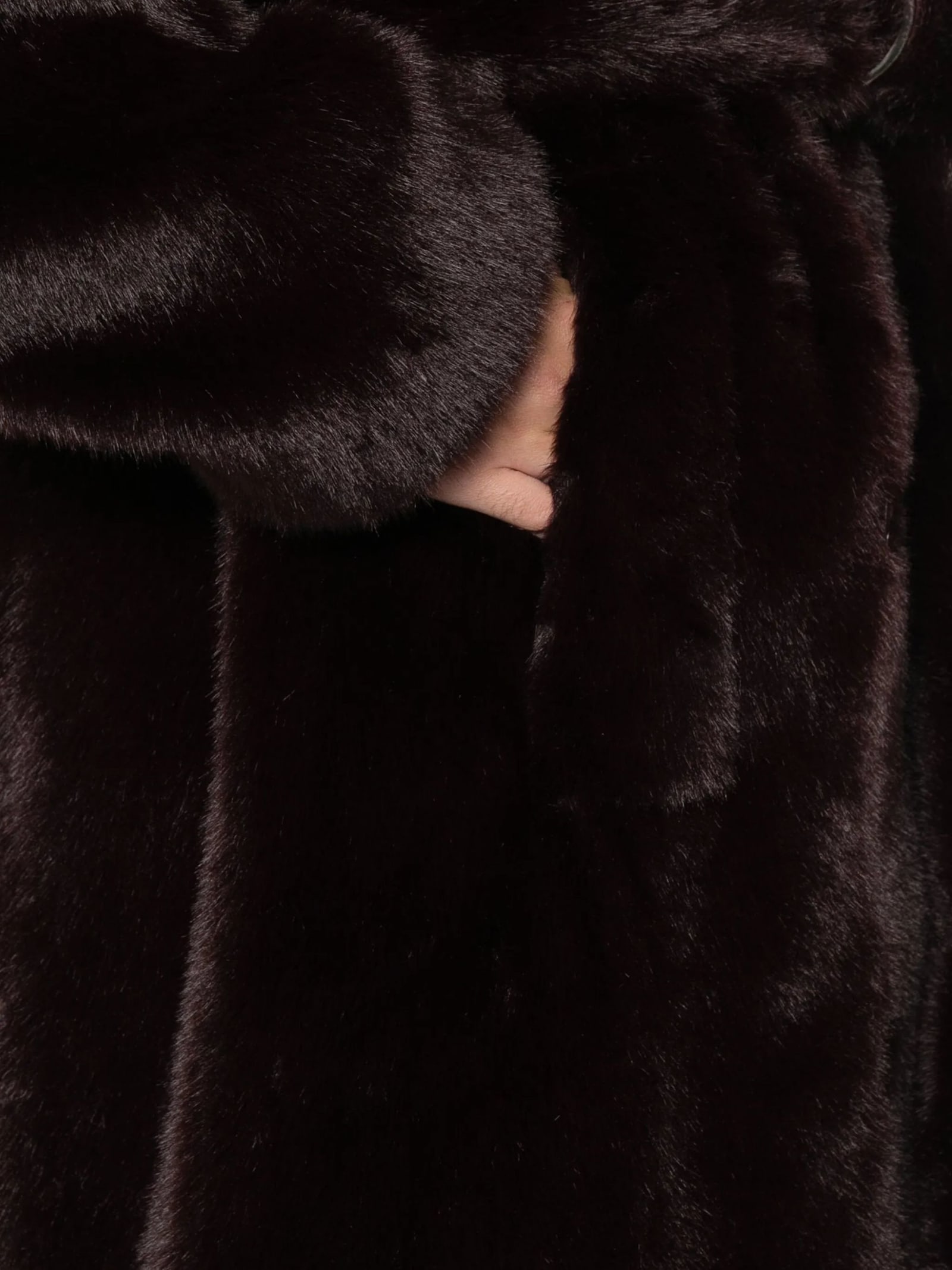 Stand Studio Jasmine Coat In Burgundy