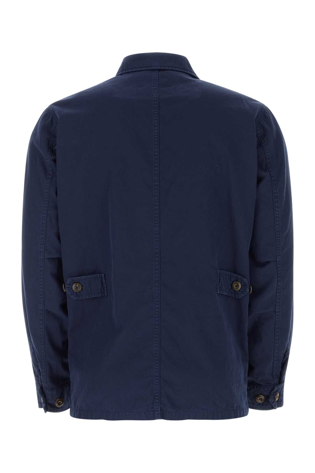 Fay Navy Blue Cotton Blend Jacket In U809