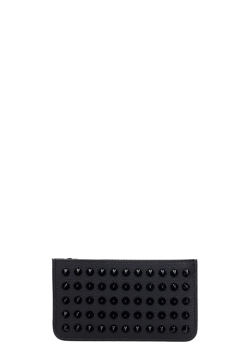 Christian Louboutin Credilou Wallet In Black Leather