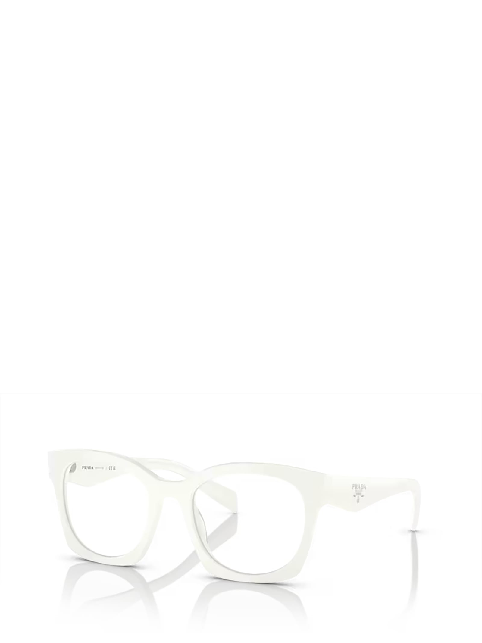 Shop Prada Pr A05v White Ivory Glasses