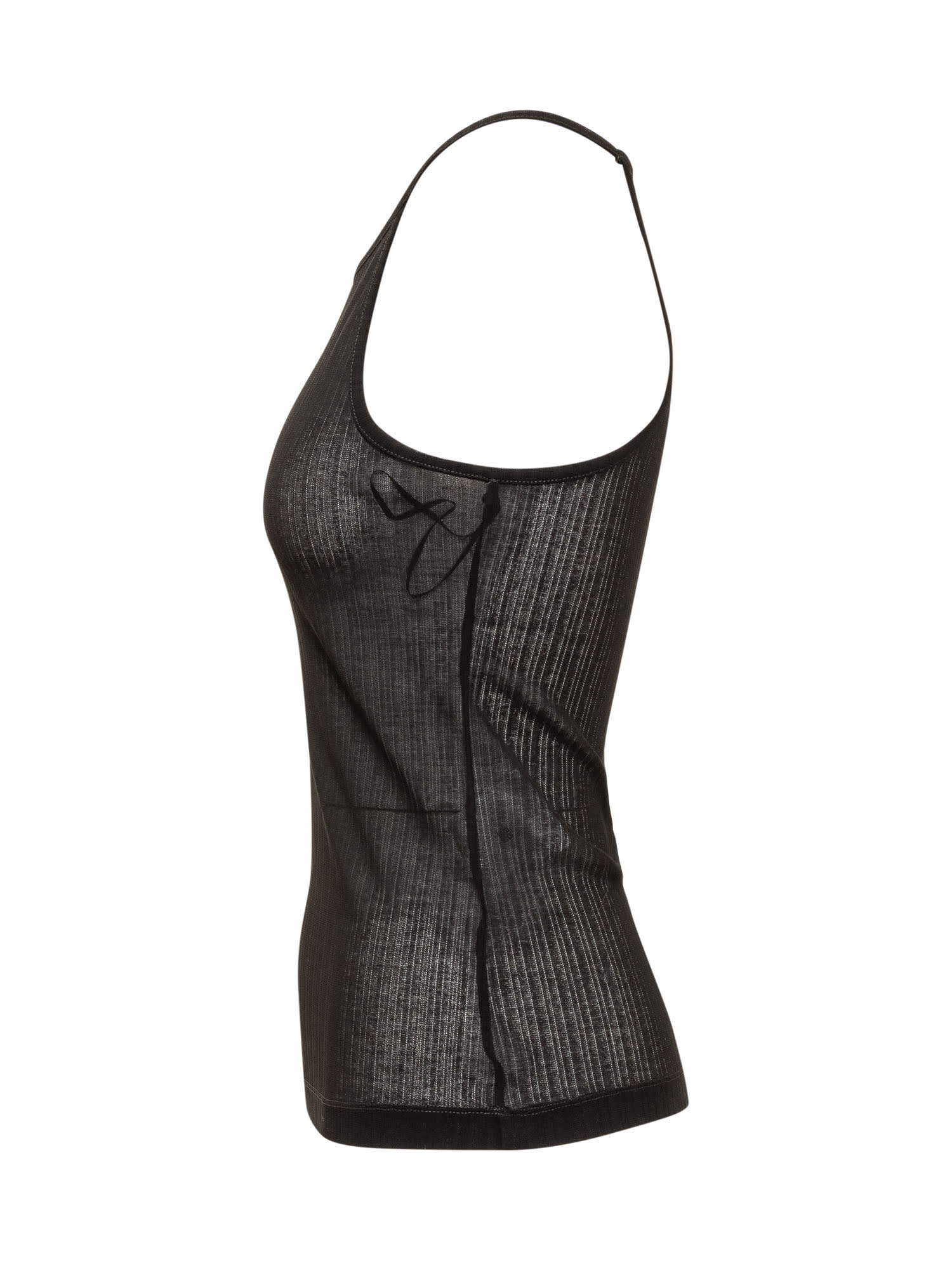 Givenchy Black Top With Logo Plaque In Black
