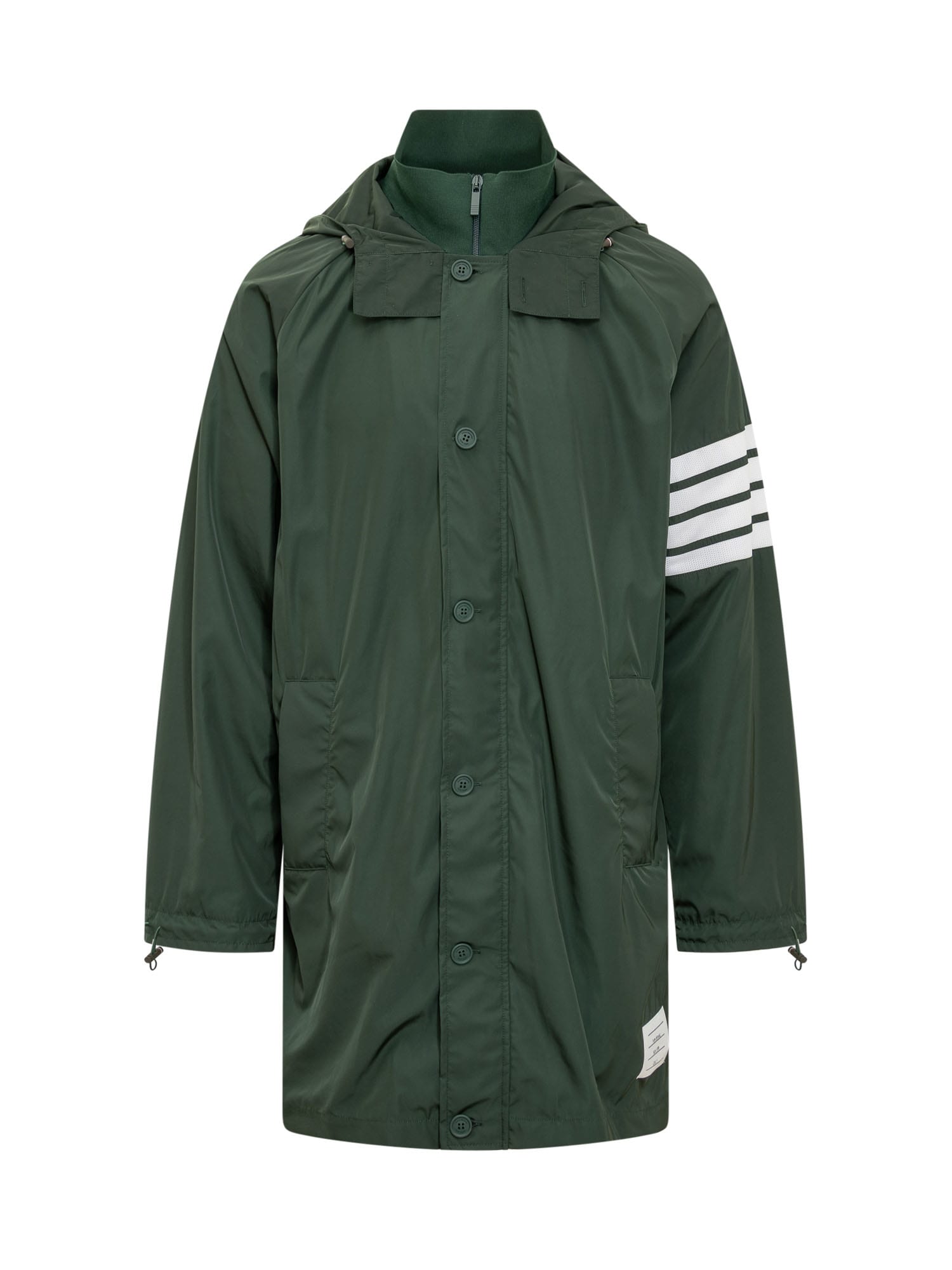 Shop Thom Browne Trench Parka In Green