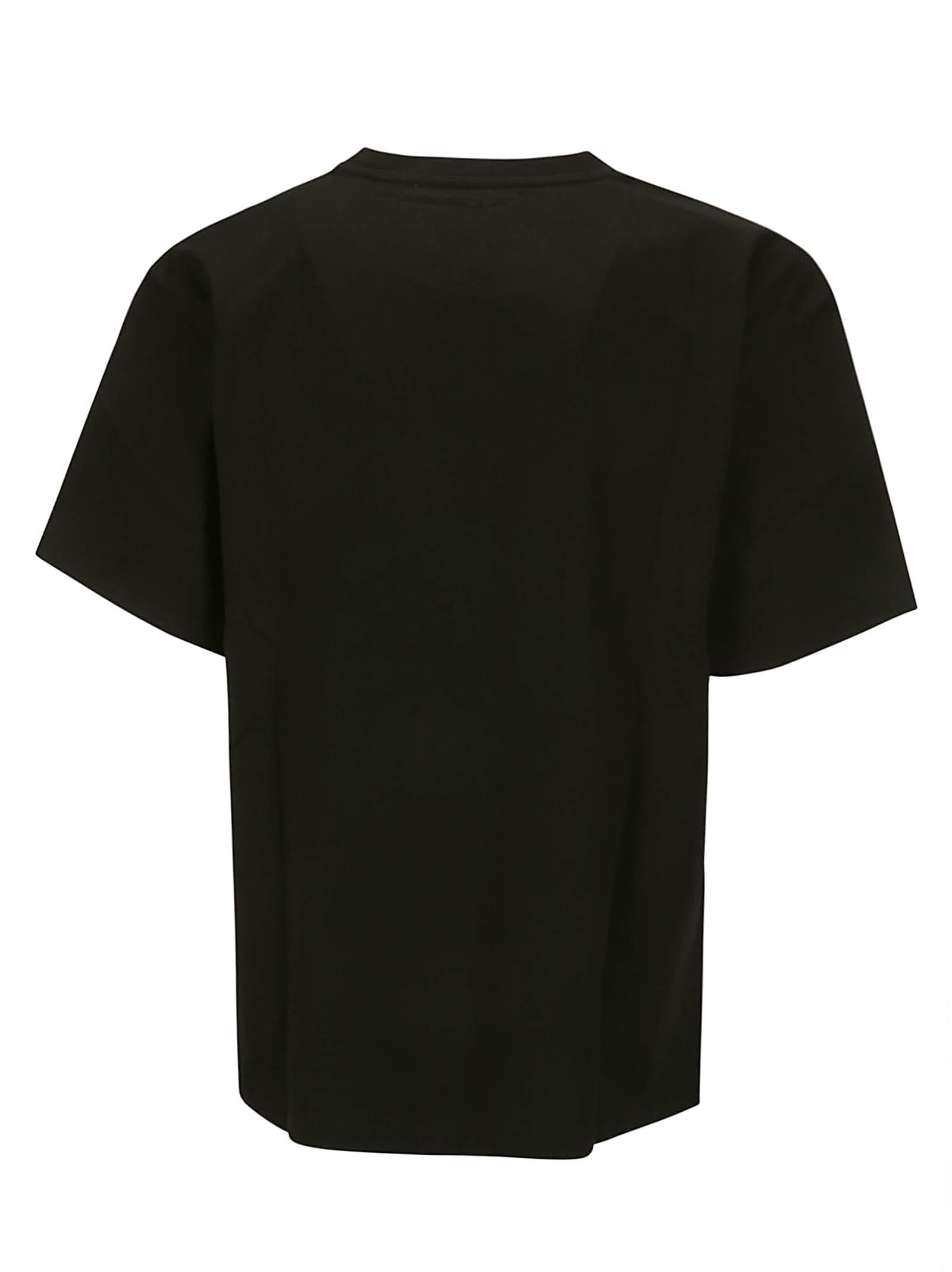 Shop Paccbet Men Big Logo Tee Shirt Knit In Black