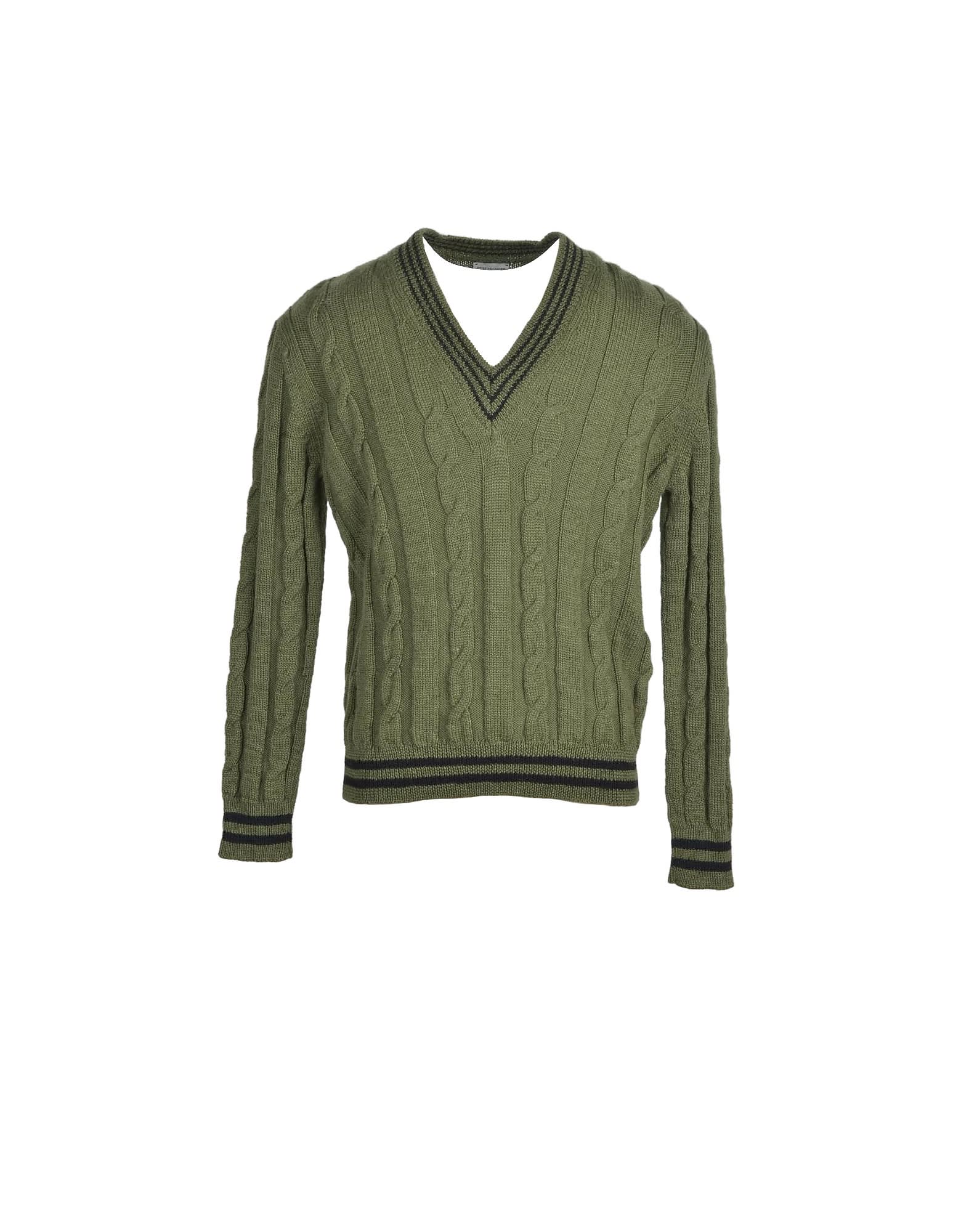 Dries Van Noten Mens Green Sweater