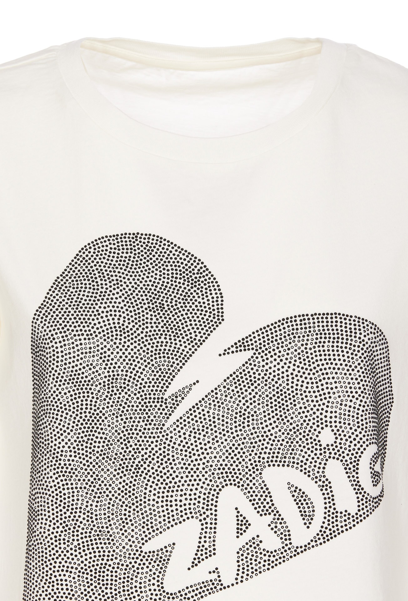Zadig & Voltaire Alys Hc Big Heart T-shirt In Yellow Cream