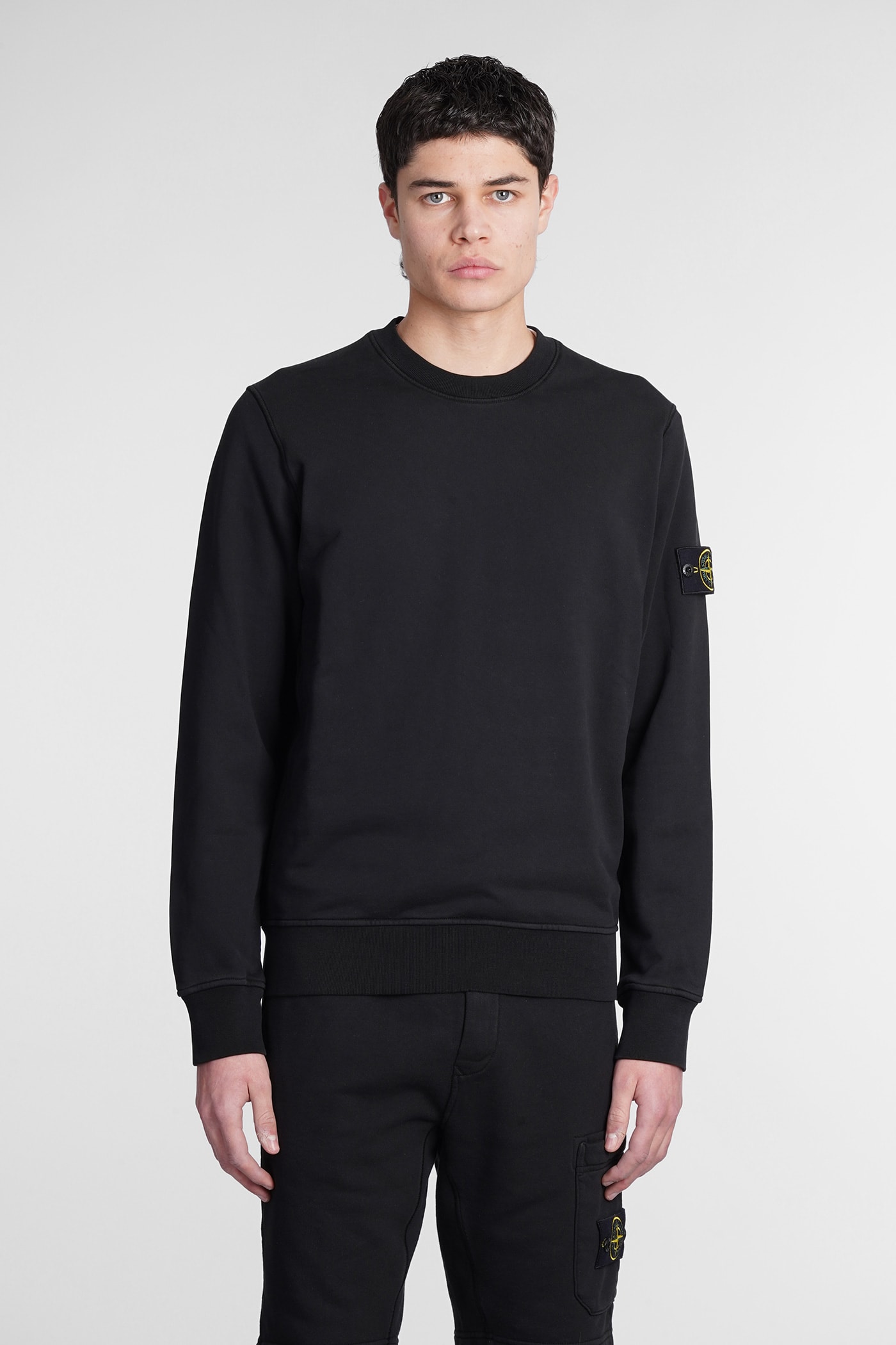 Stone Island Crewneck Sweatshirt Sweatshirt In Black | ModeSens