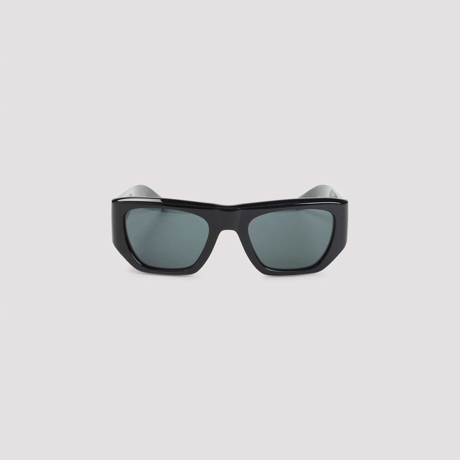 Saint Laurent Black Pillowed Square Sunglasses In Black