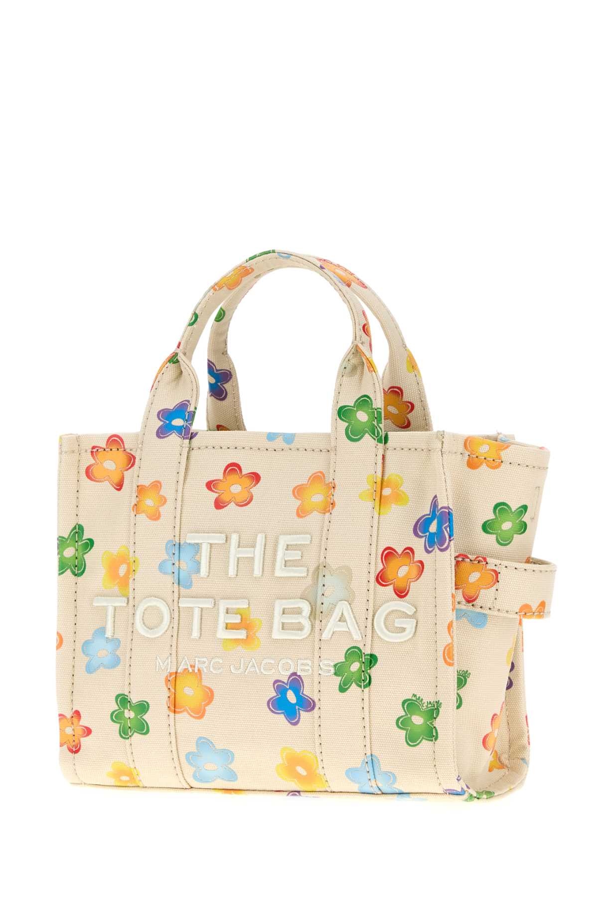 Marc Jacobs The Small Canvas Tote Bag With Flower Print In Multi