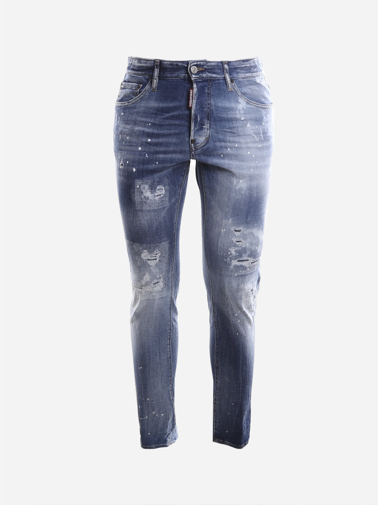 Dsquared2 Cool Guy Jeans In Faded-effect Stretch Cotton