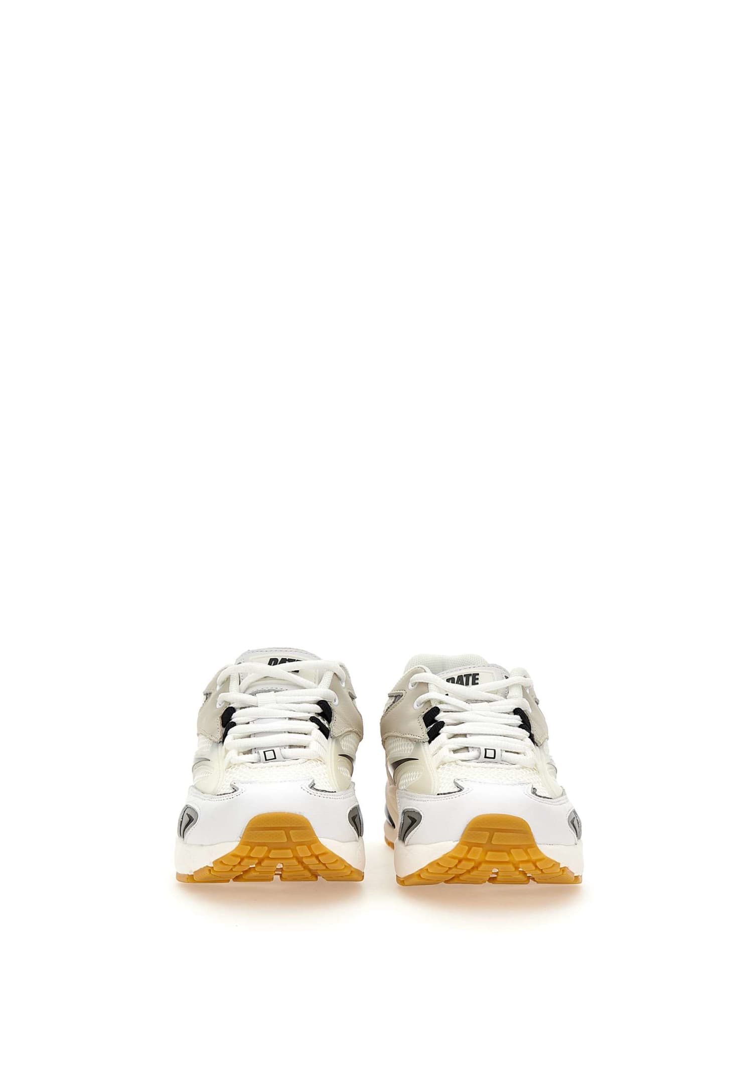 Shop Date Sn23 Mesh Sneakers In White