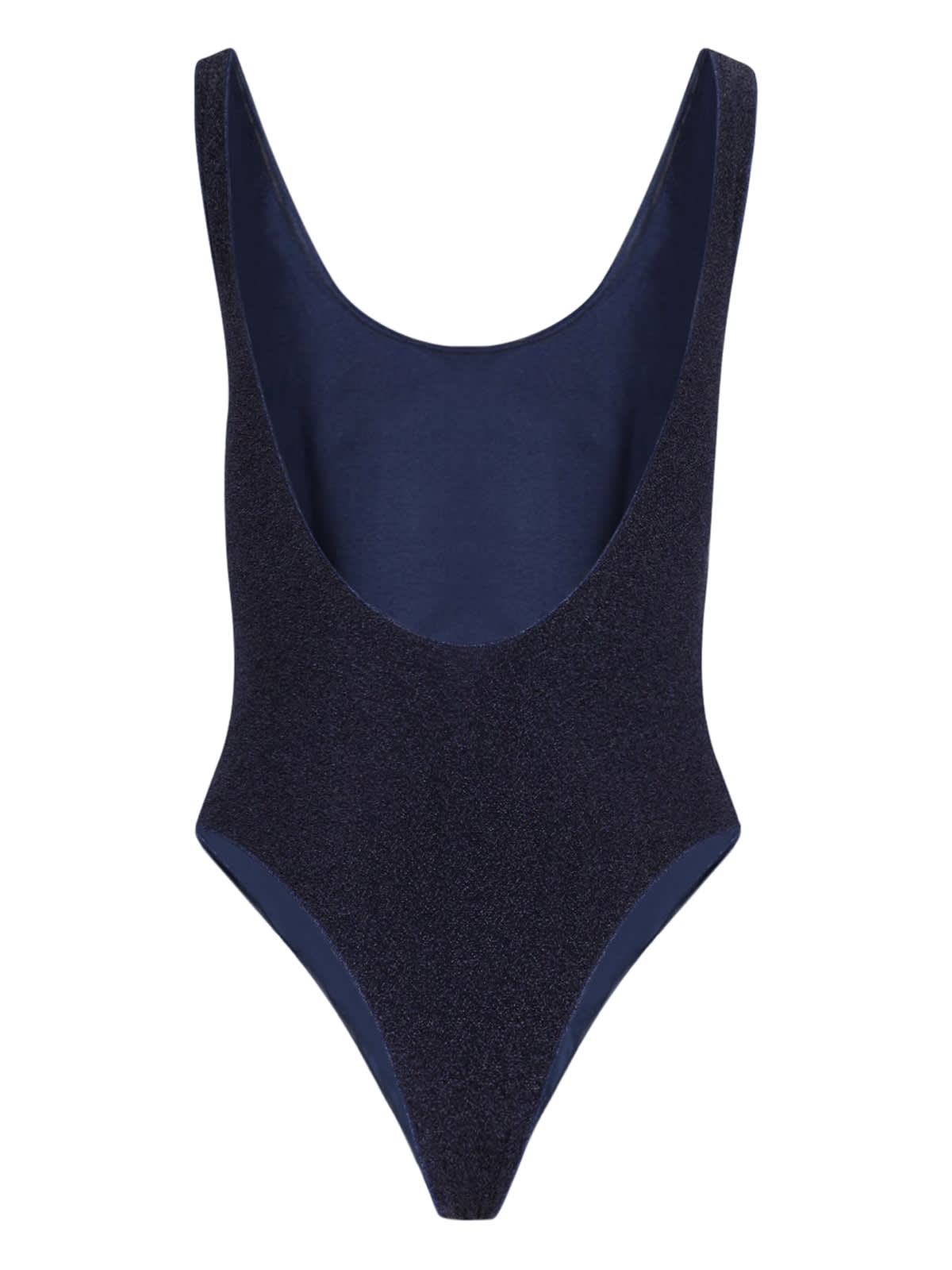 Oseree Oséree Lumiere Lurex Sporty Maillot In Blue