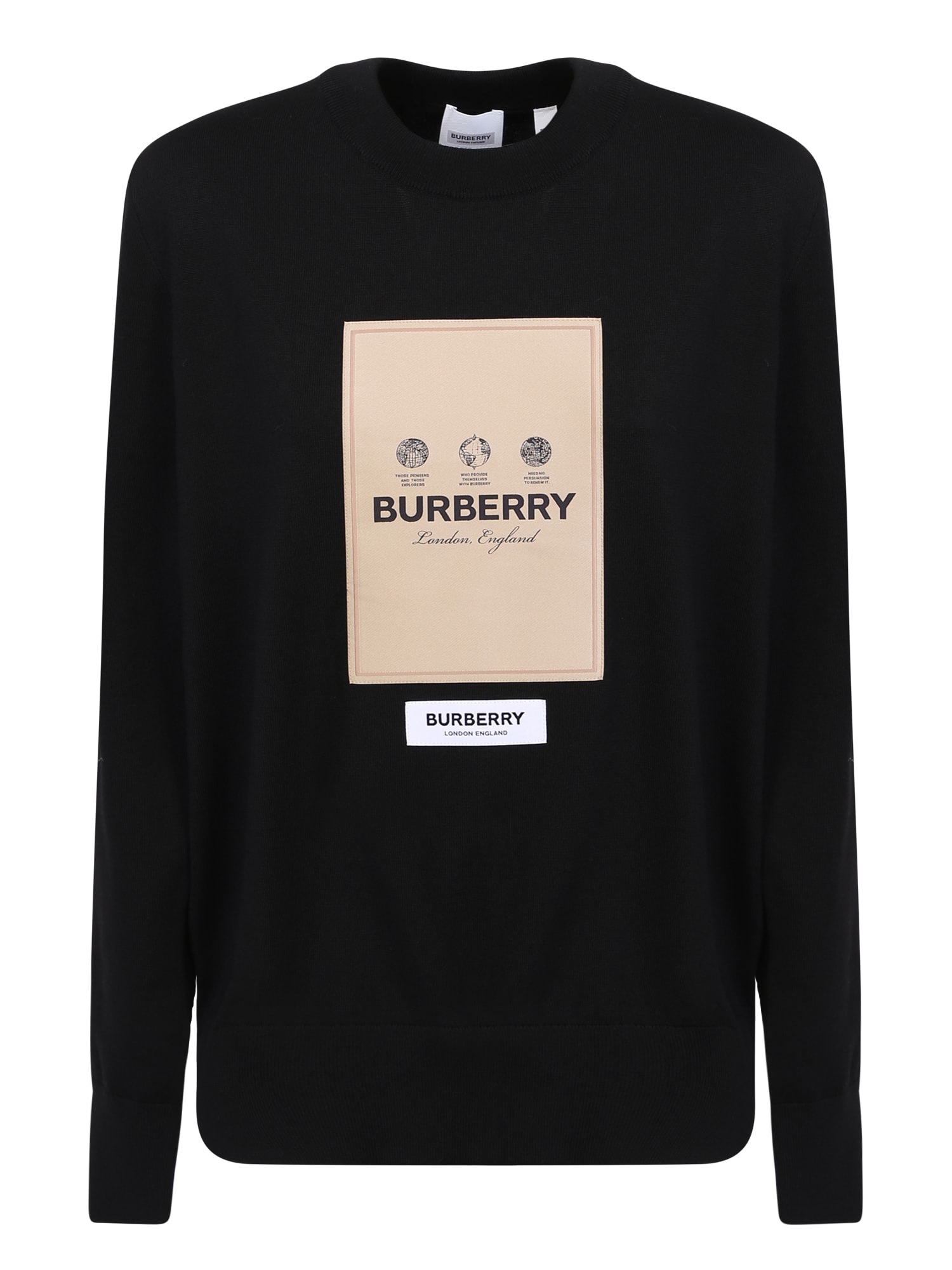 Burberry Logo Print Round Neck Sweatshirt