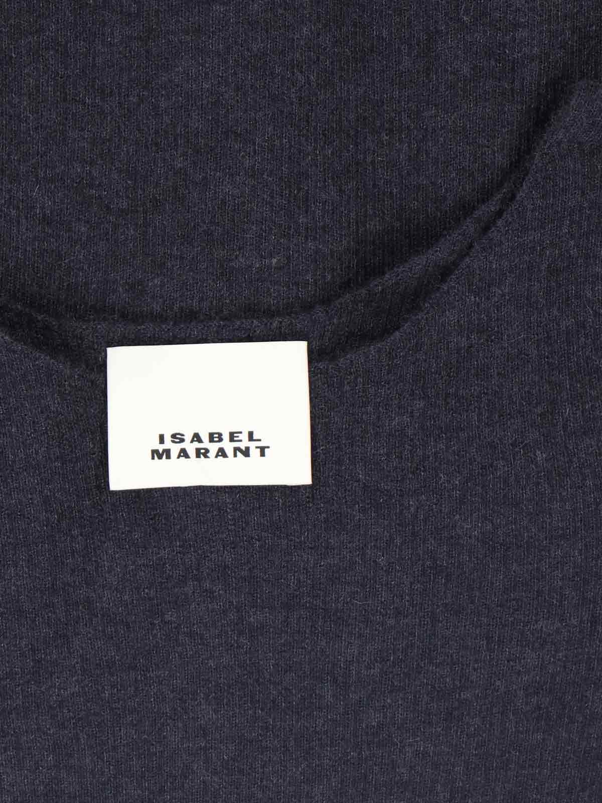 Isabel Marant Cashmere And Silk Blend Sweater In Gray