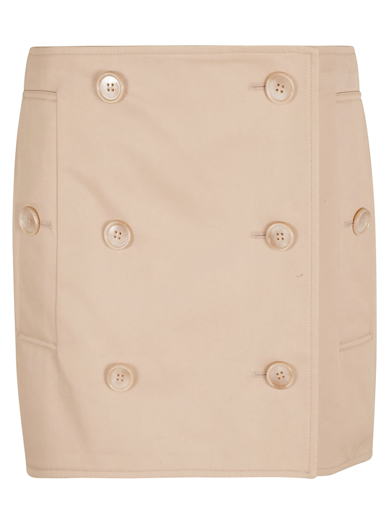 Burberry Multi-buttoned Short Skirt