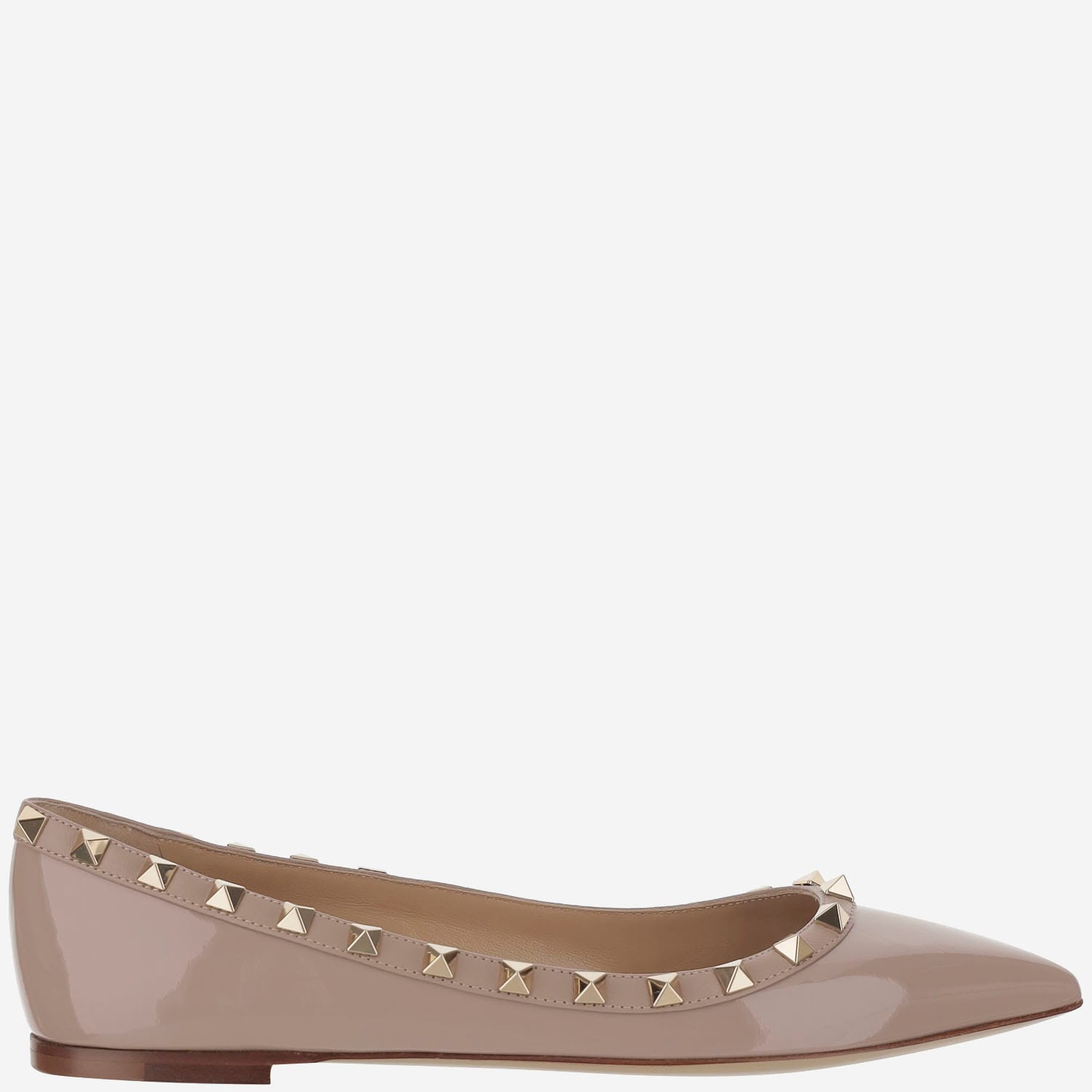 Patent Leather Rockstud Ballerina