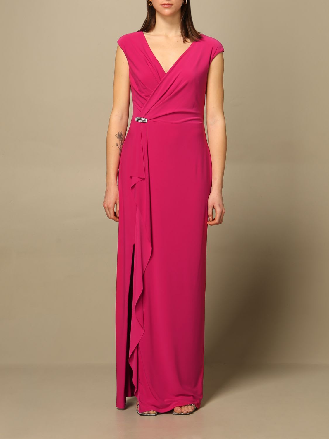 Photo of  Lauren Ralph Lauren Dress Lauren Ralph Lauren Long Dress With Rhinestone Detail- shop Ralph Lauren Dresses online sales