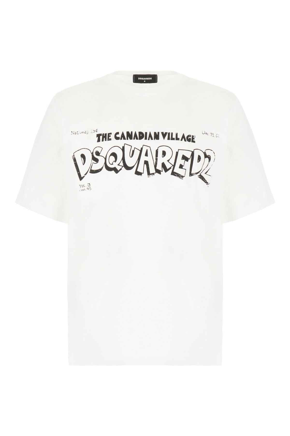 Dsquared2 White Cotton T-shirt In 100