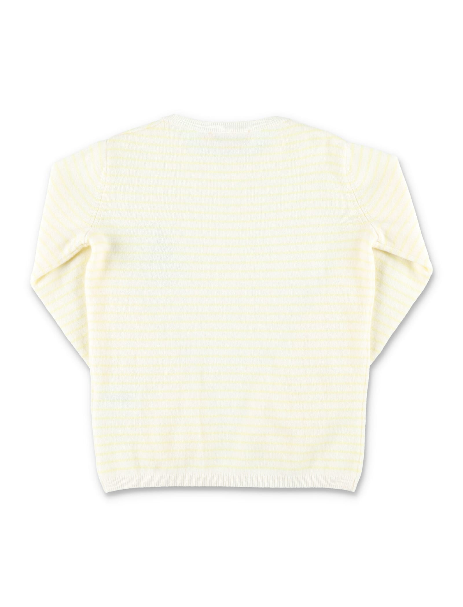 Shop Bonpoint Brunelle Sweater In Pale Yellow