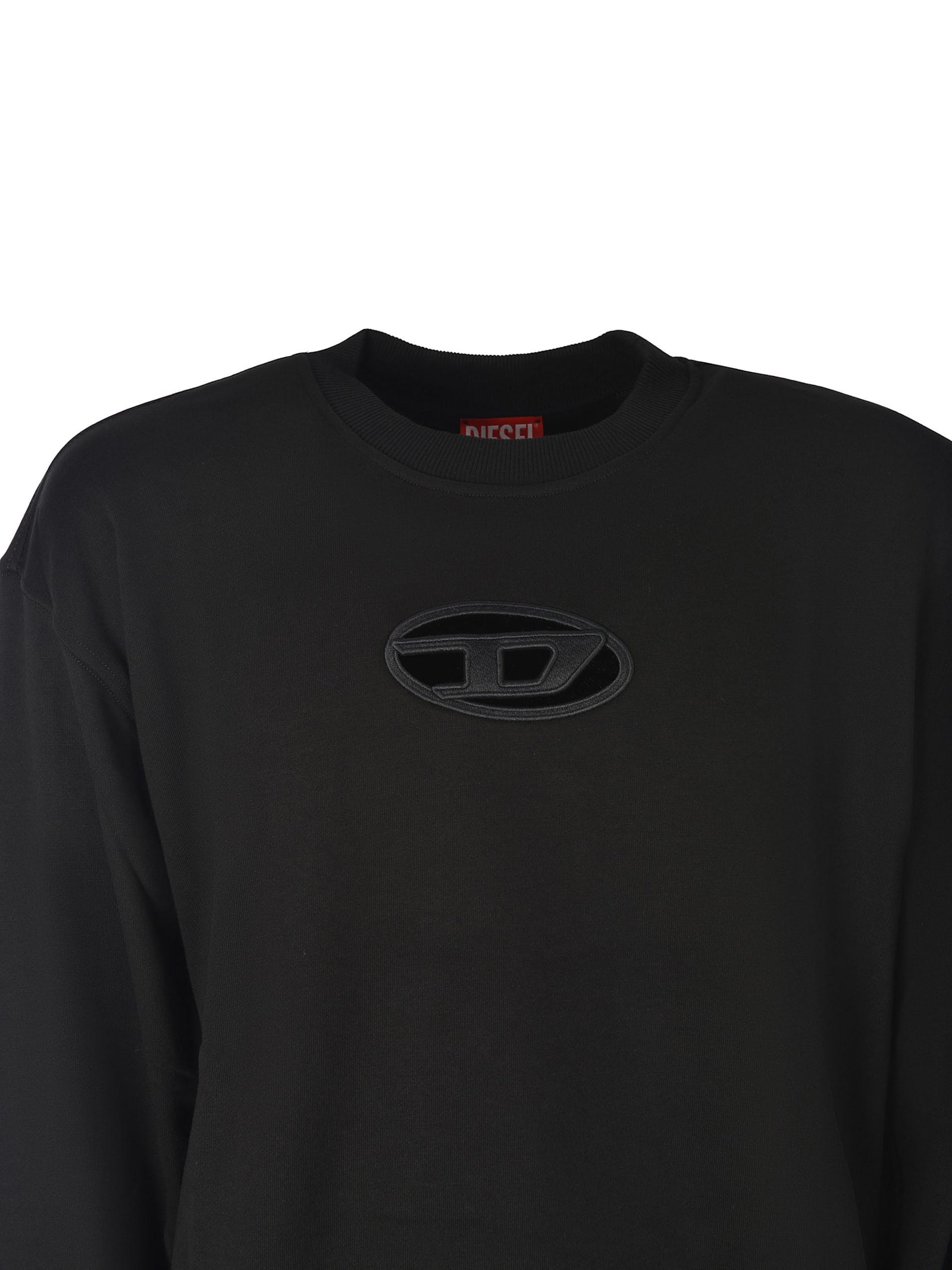 Shop Diesel Sweatshirt  S-boxt-od Made Of Cotton In Black