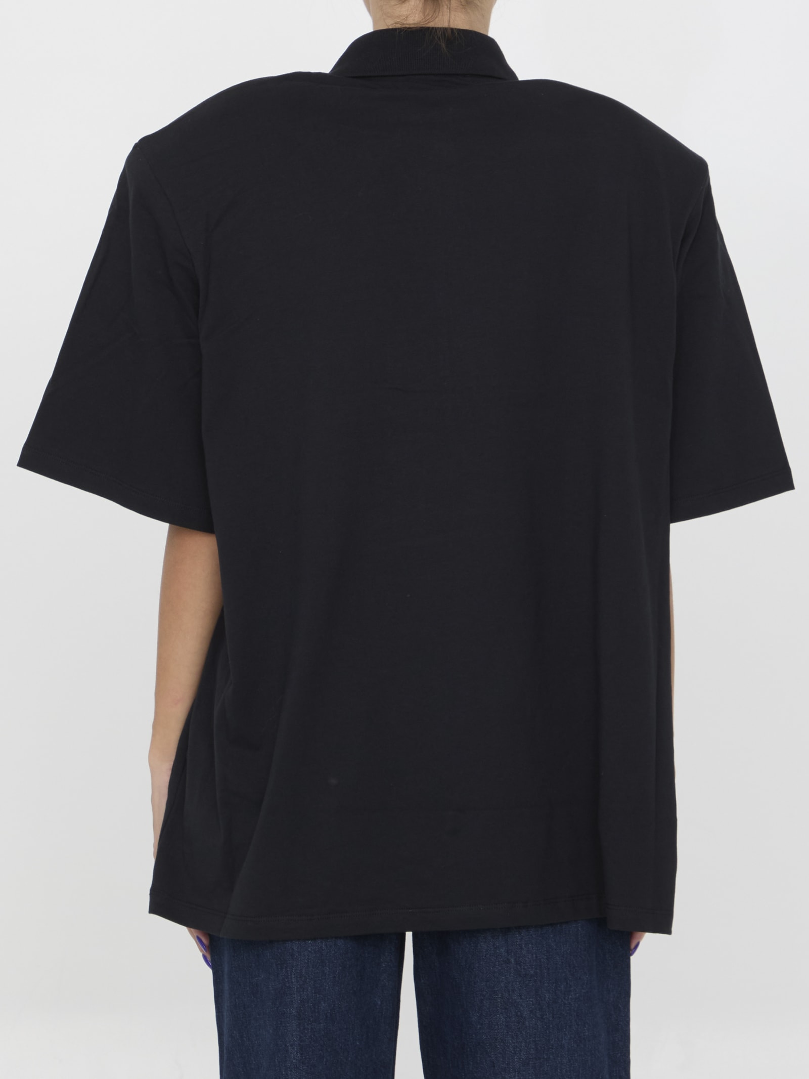 Shop Attico Cotton T-shirt In Black