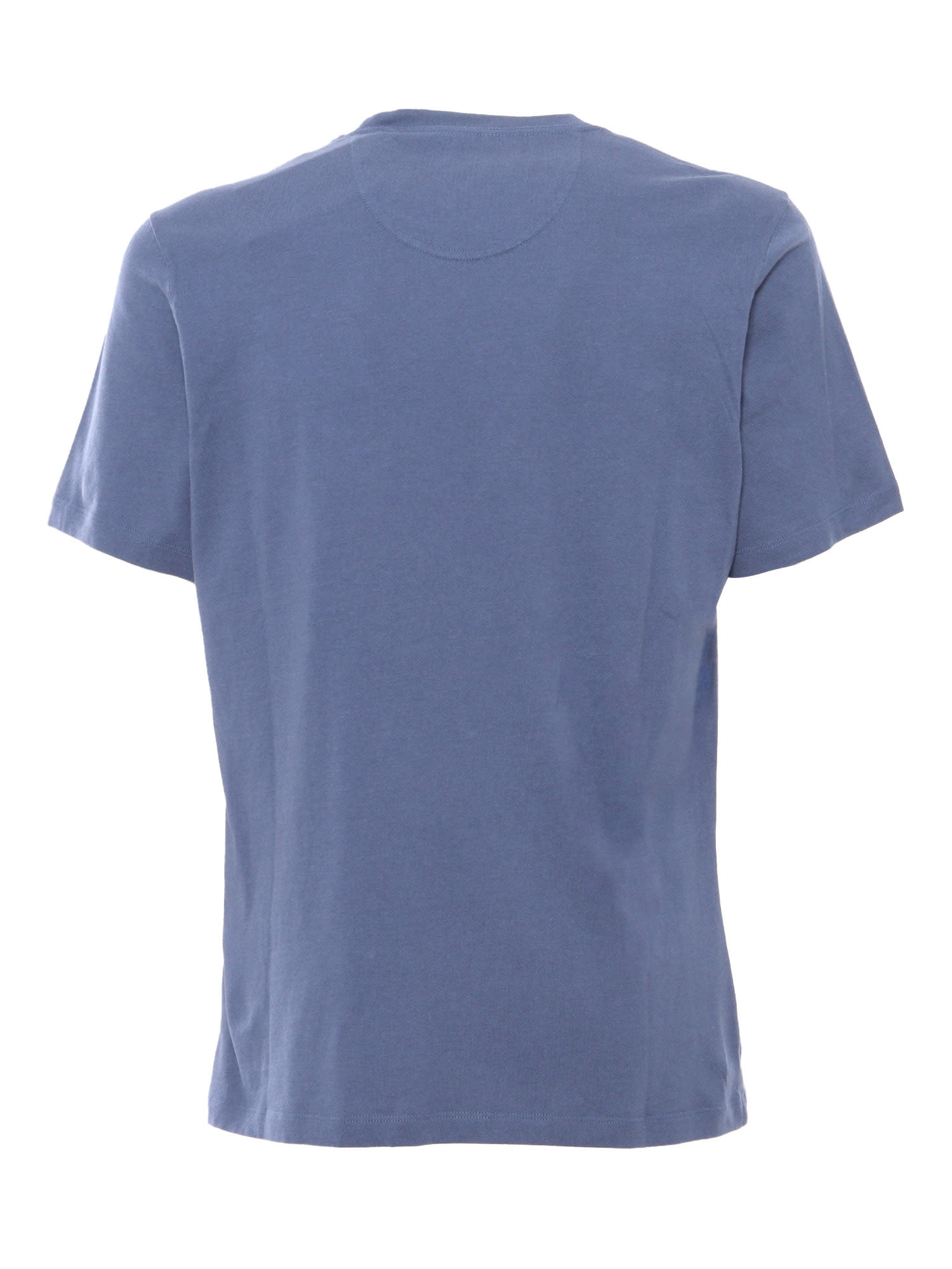 Shop Barbour Blue Printed T-shirt