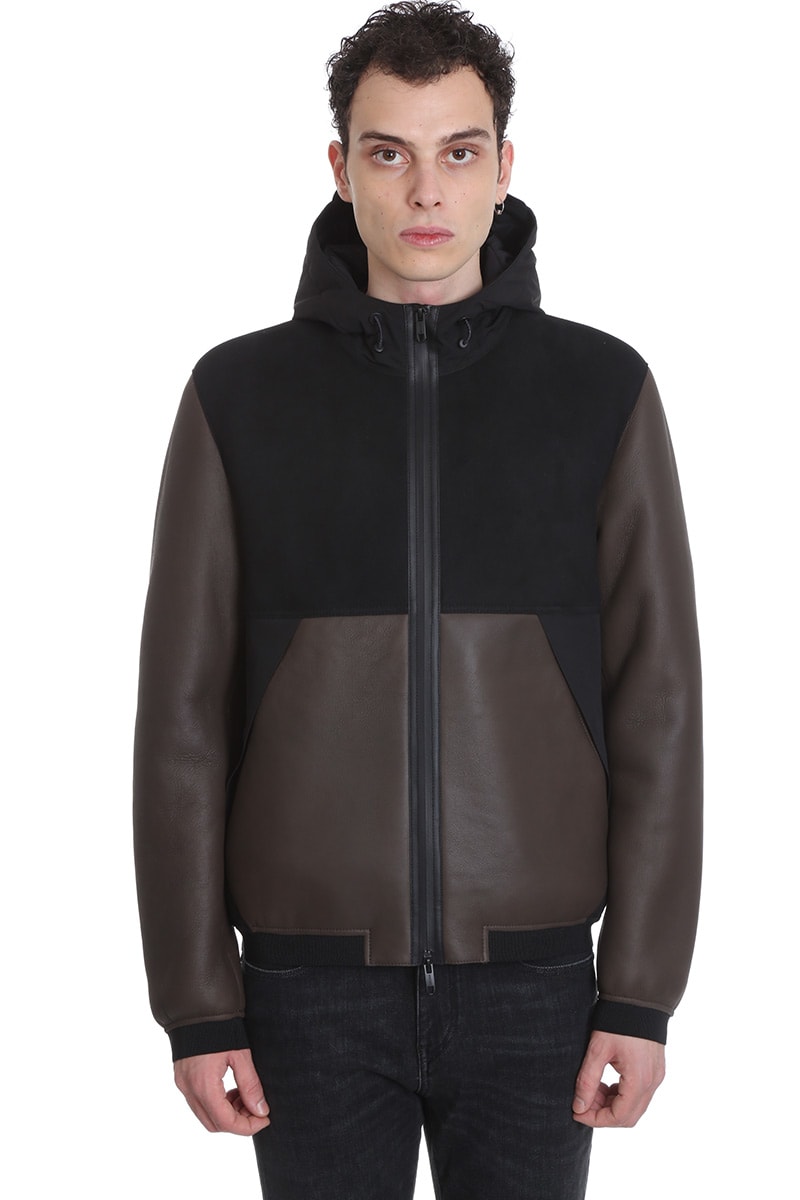 Z ZegnaZ Zegna Leather Jacket In Brown Leather | DailyMail