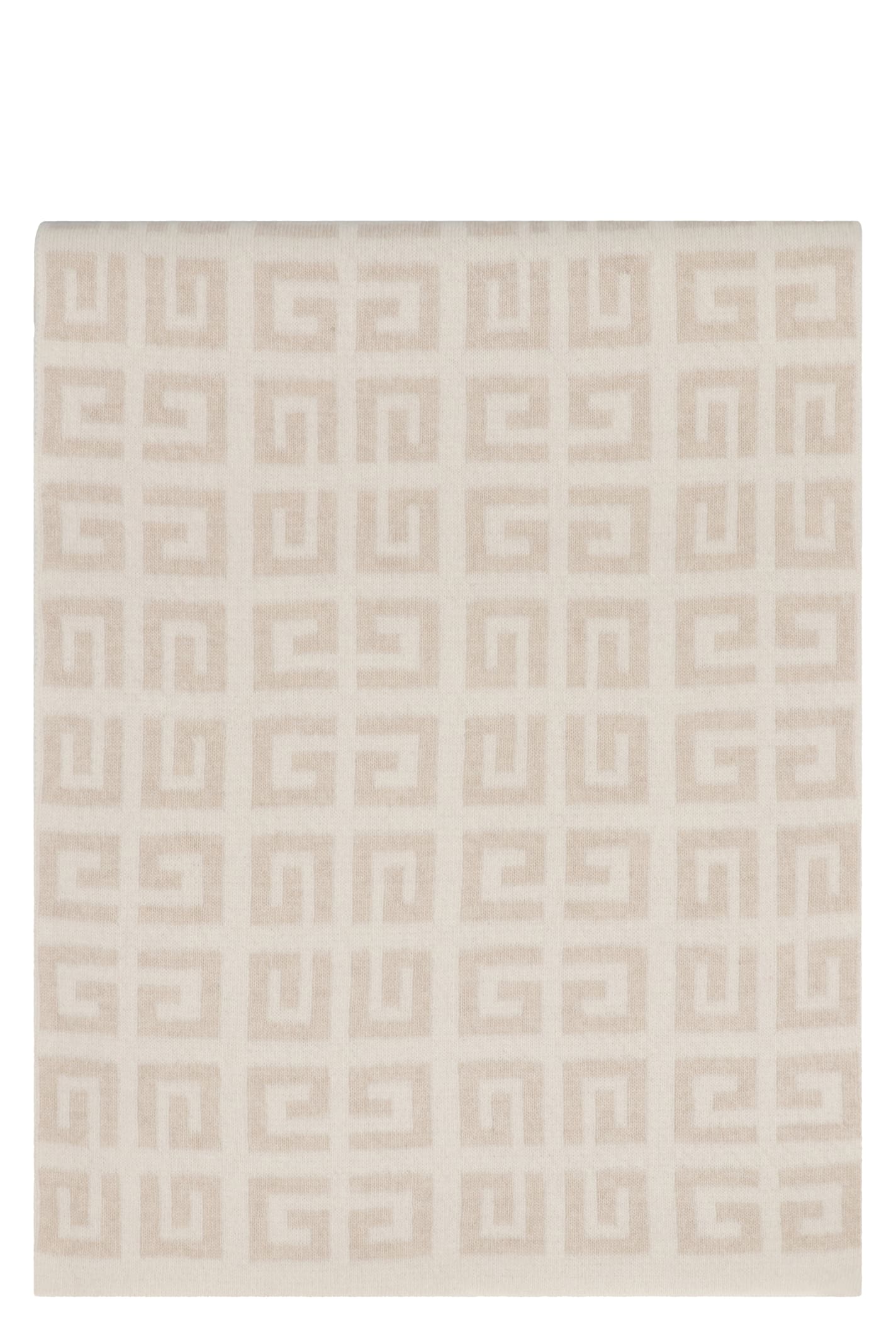 Givenchy Wool And Cashemre Scarf In White